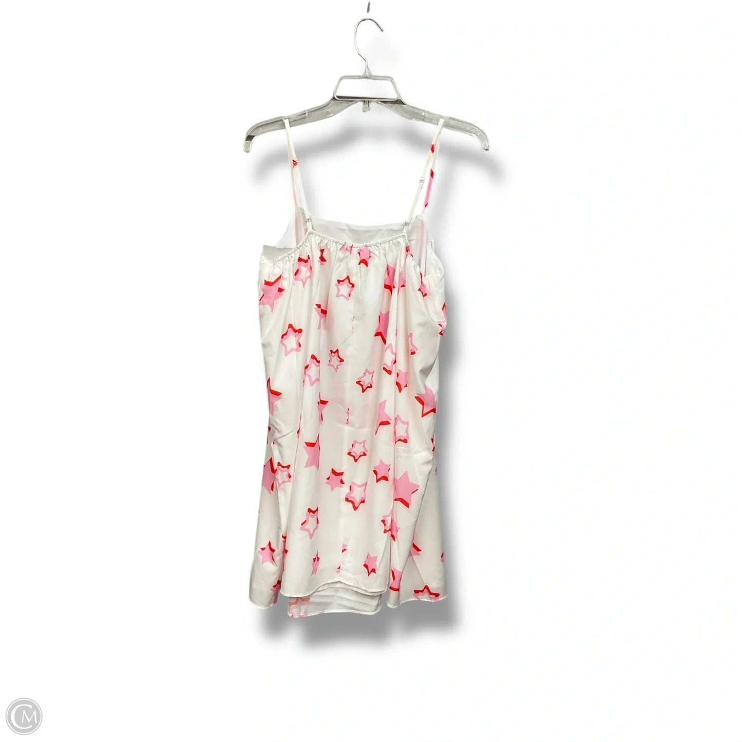 Dress Casual Short By Pink Lily In Pink & White, Size: M