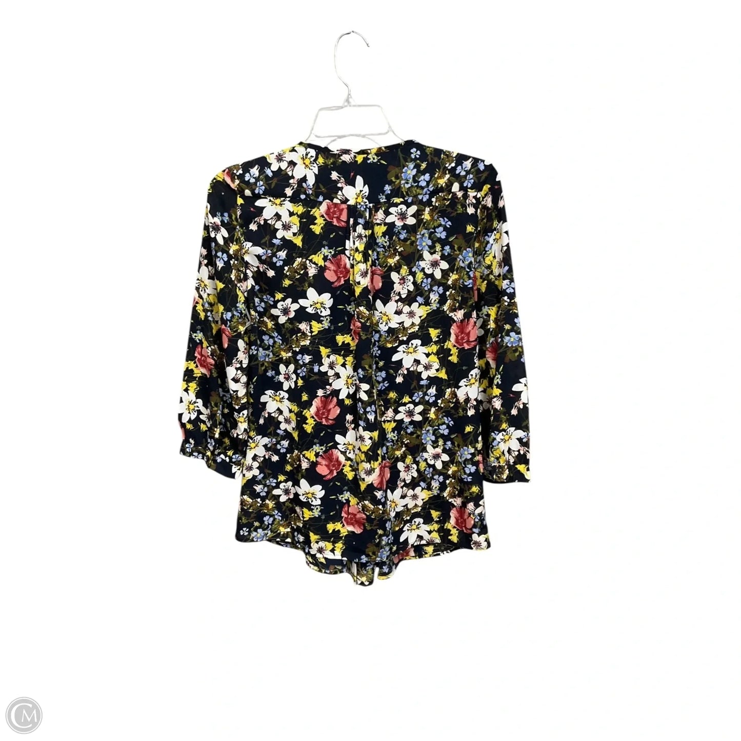 Blouse Long Sleeve By Banana Republic In Floral Print, Size: Xs
