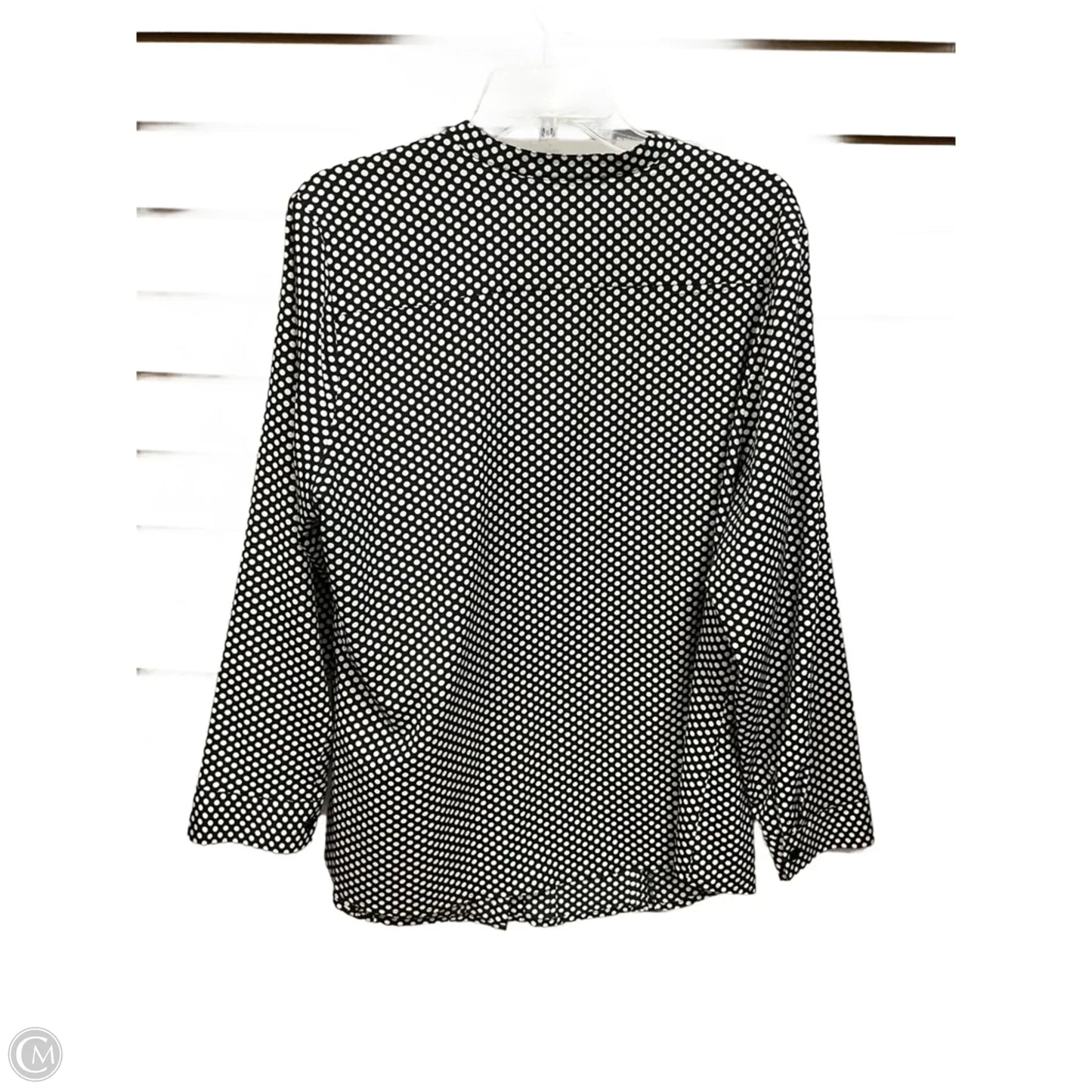 Blouse Long Sleeve By Clothes Mentor In Polkadot Pattern, Size: Xl