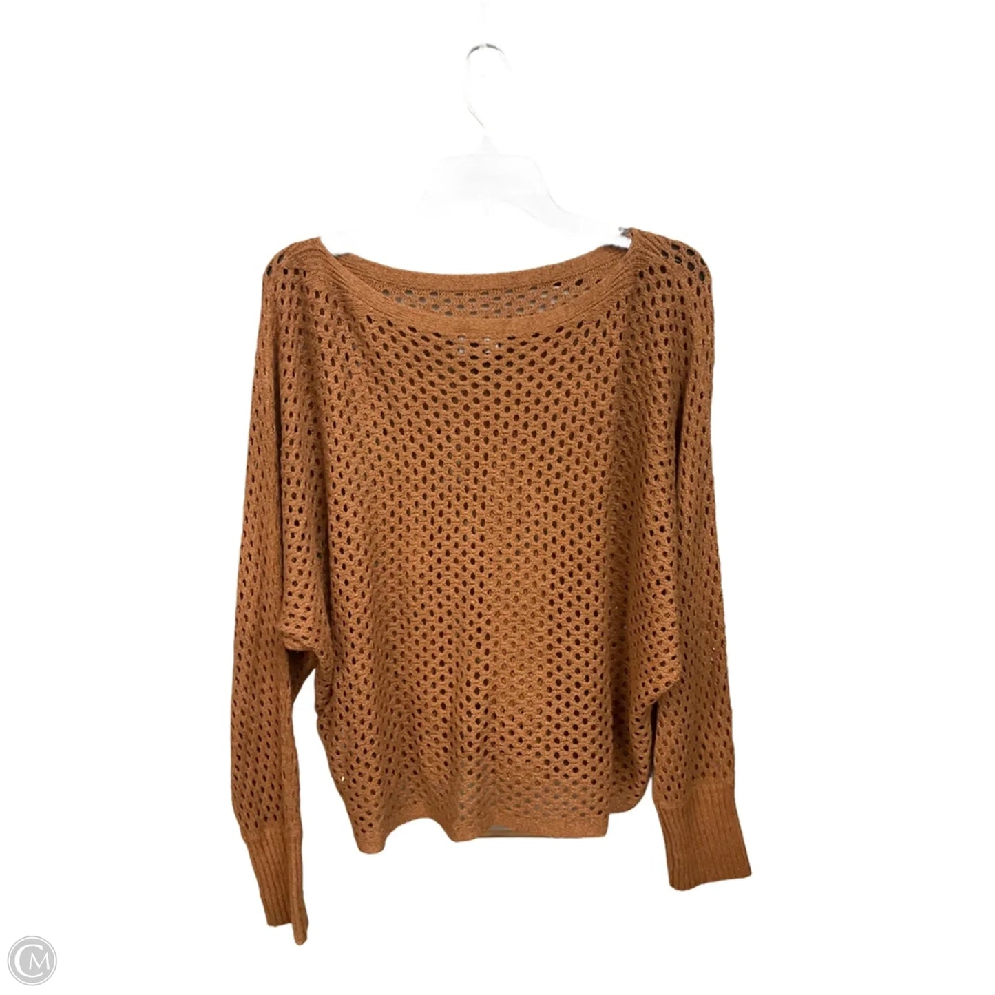 Top Long Sleeve By Express In Brown, Size: L