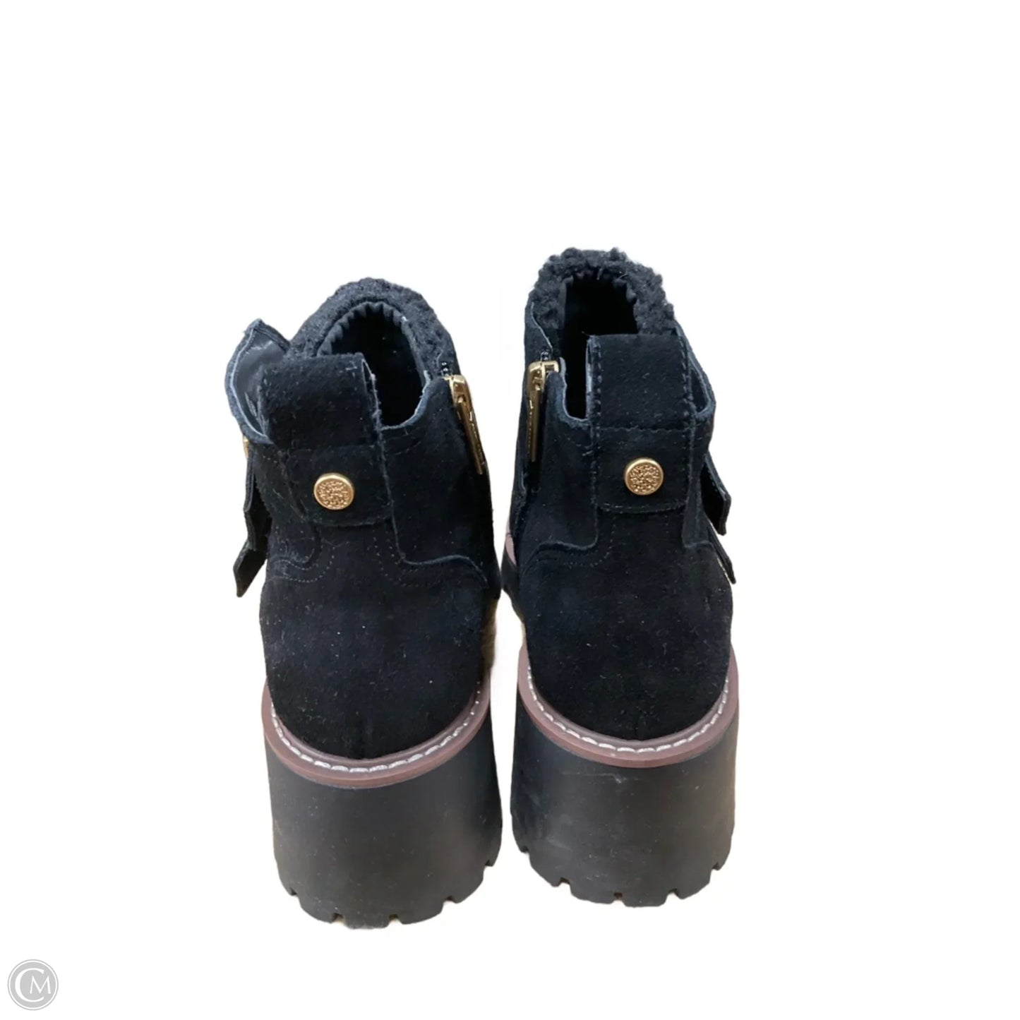 Boots Ankle Heels By Vince Camuto In Black, Size: 6.5