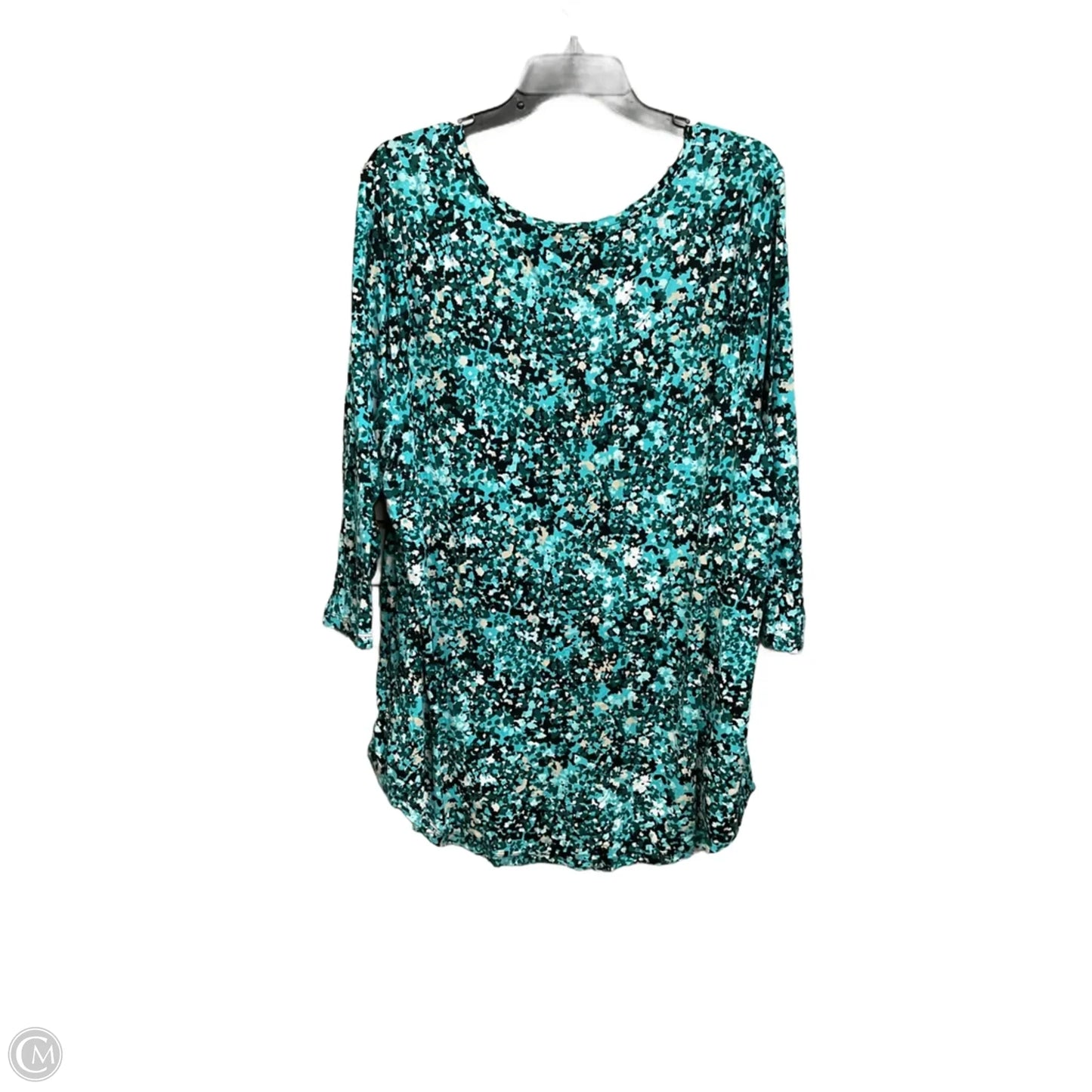 Top 3/4 Sleeve By Jm Collections In Floral Print, Size: 3x