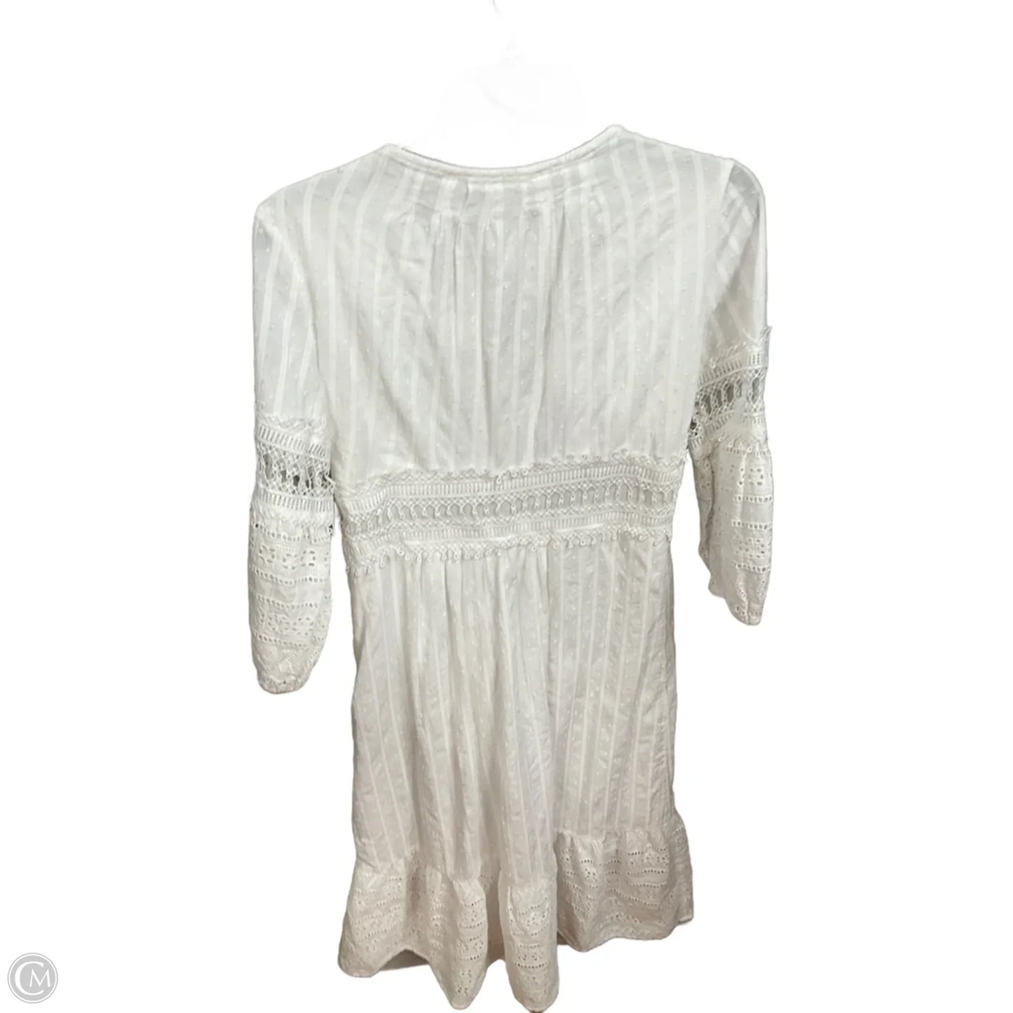 Dress Casual Midi By Anthropologie In White, Size: Xs
