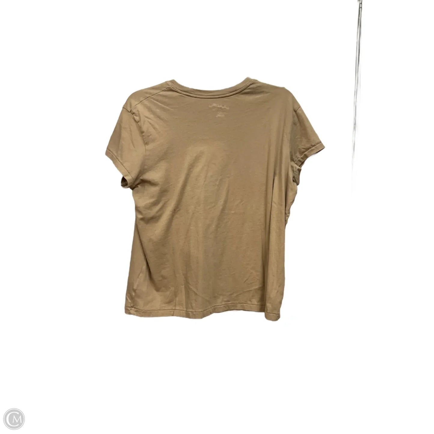 Top Short Sleeve Basic By Universal Thread In Tan, Size: L