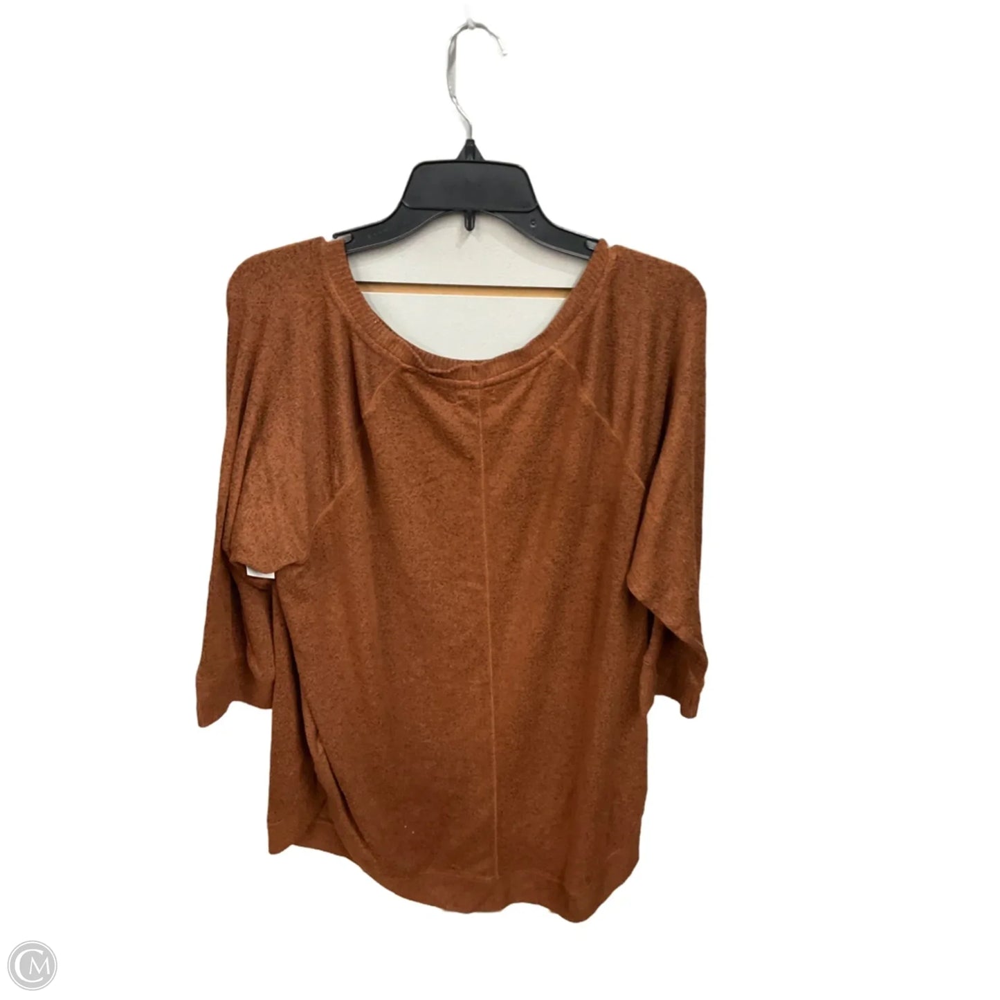 Top 3/4 Sleeve By Maurices In Brown, Size: Xxl