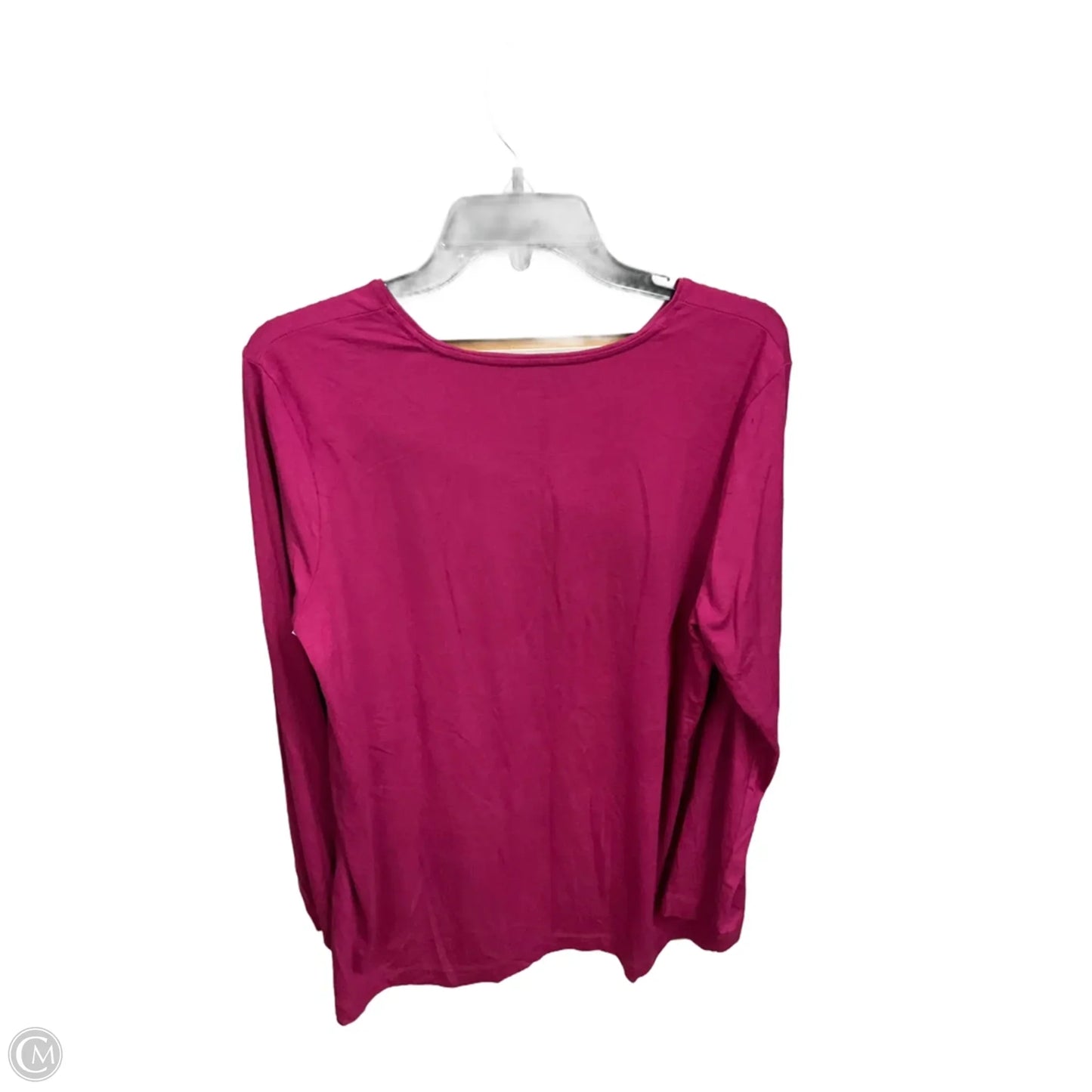 Top Long Sleeve Basic By Chicos In Pink, Size: Xl