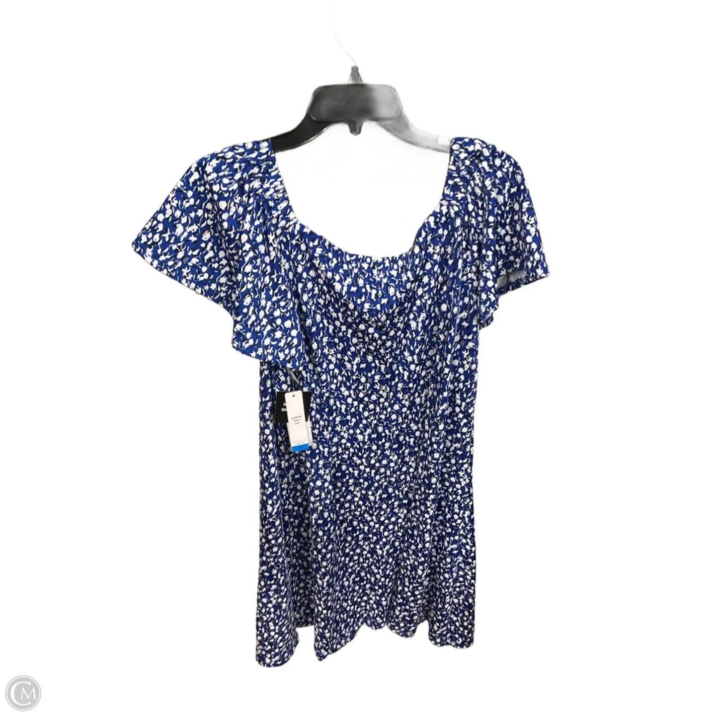 Dress Casual Short By Signature By Robbie Bee In Floral Print, Size: Xl