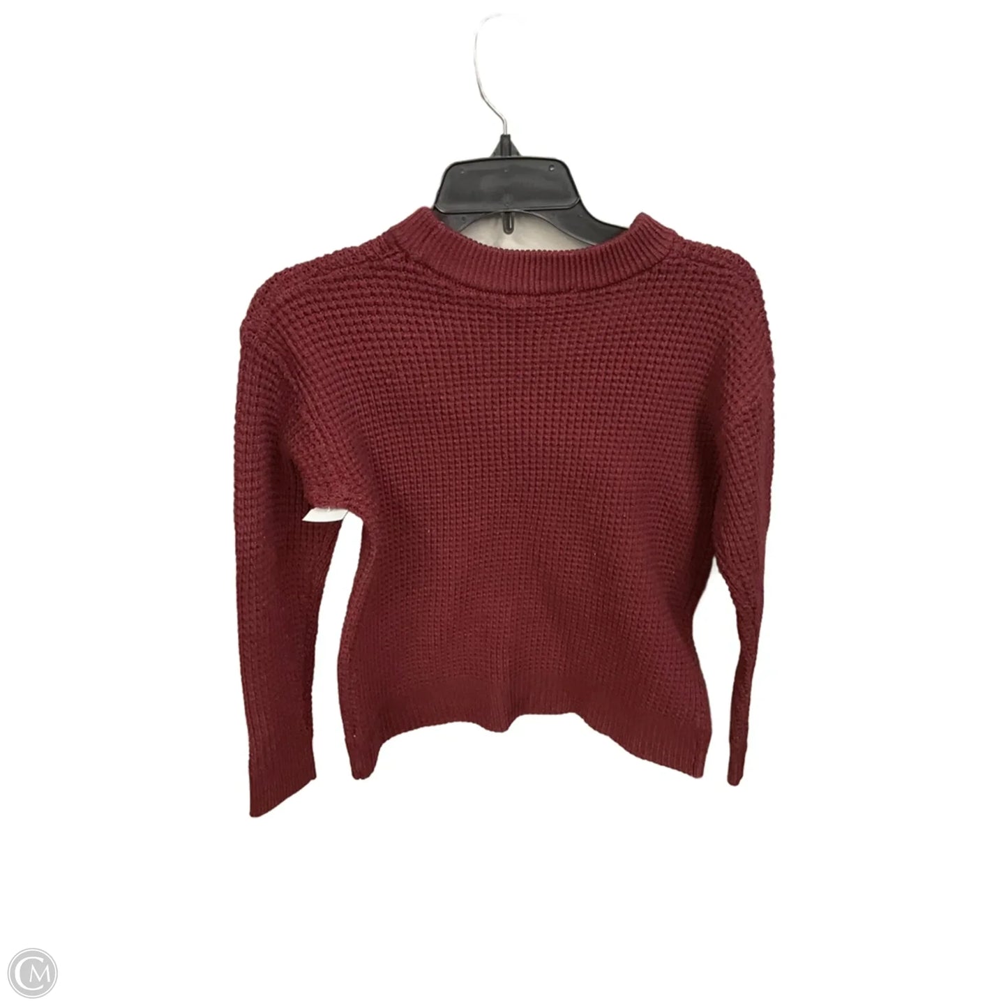 Sweater By Time And Tru In Maroon, Size: S