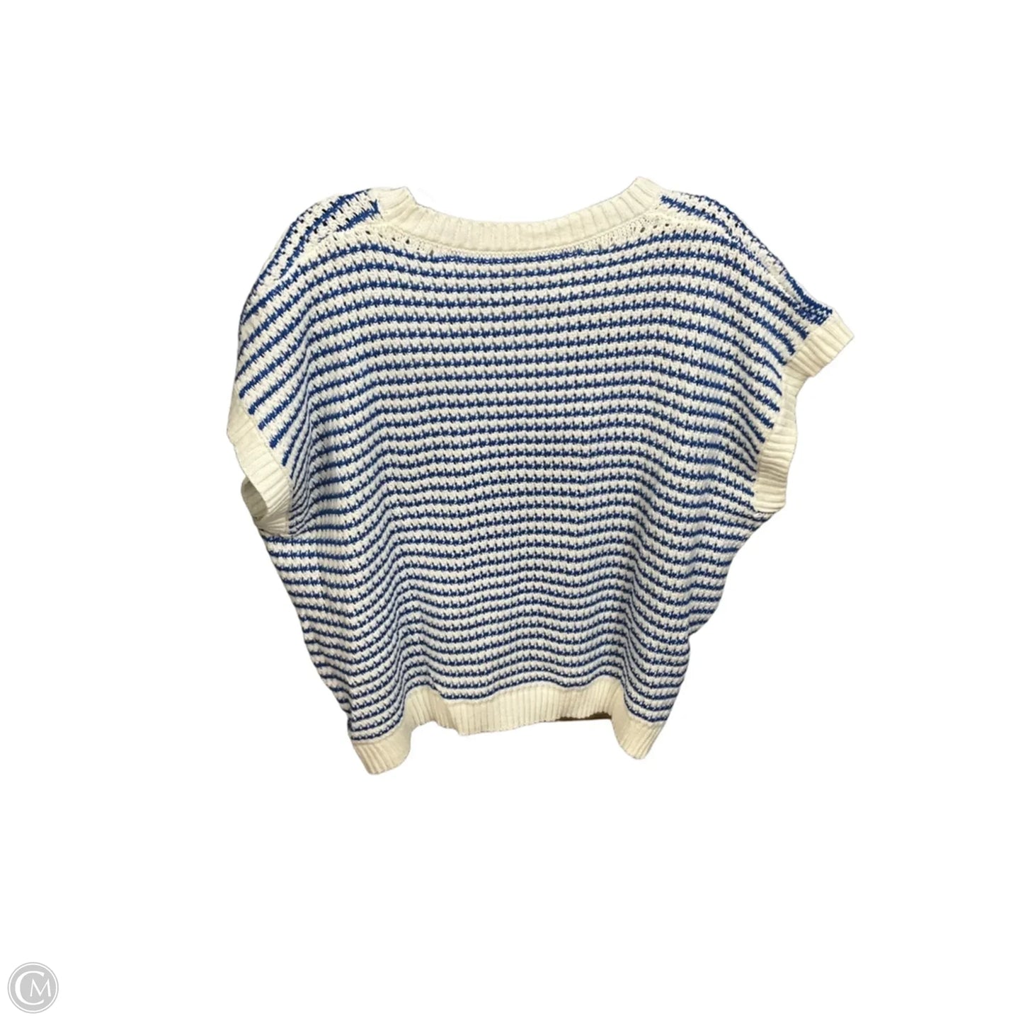 Vest Sweater By Clothes Mentor In Striped Pattern, Size: S