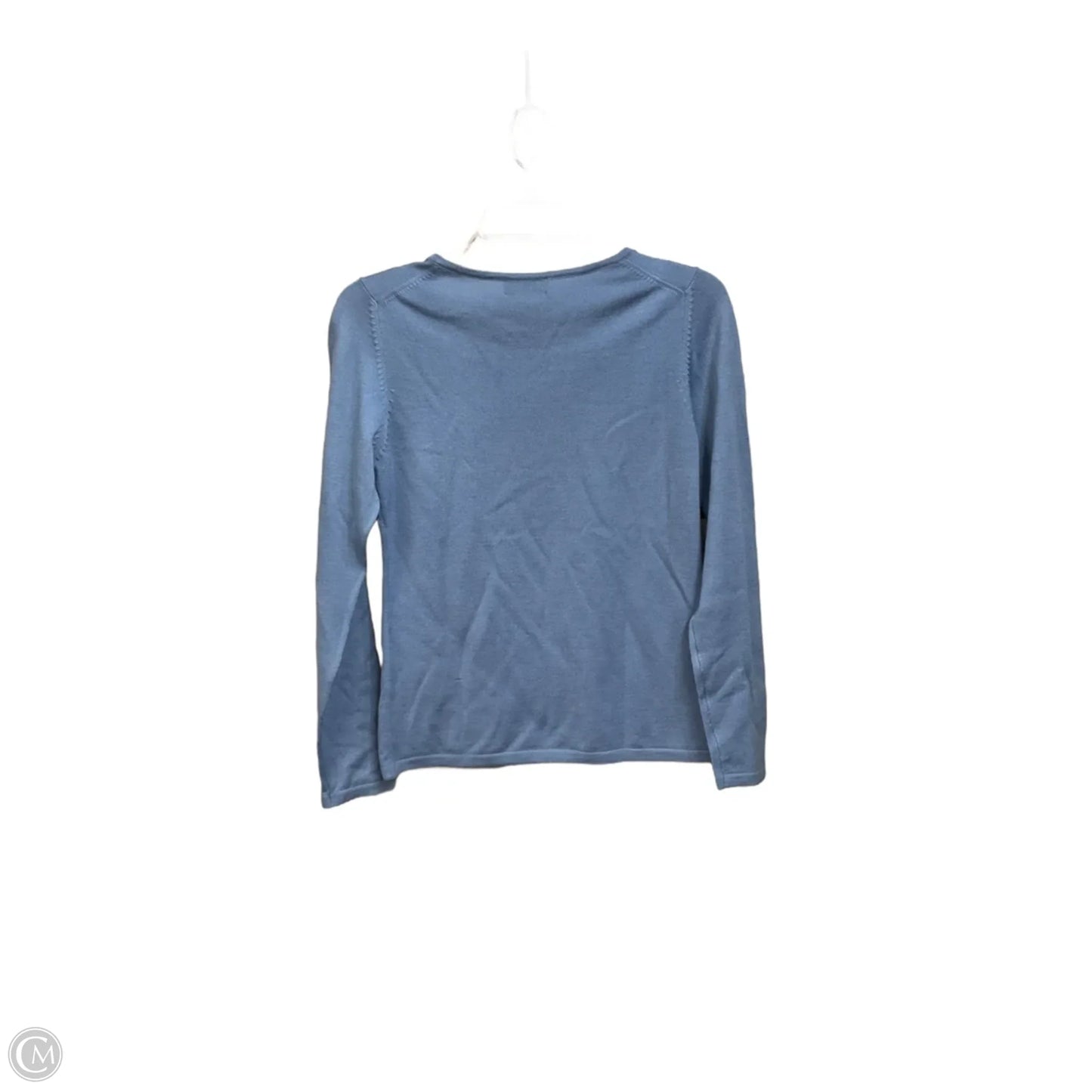 Top Long Sleeve Basic By Charter Club In Blue, Size: S