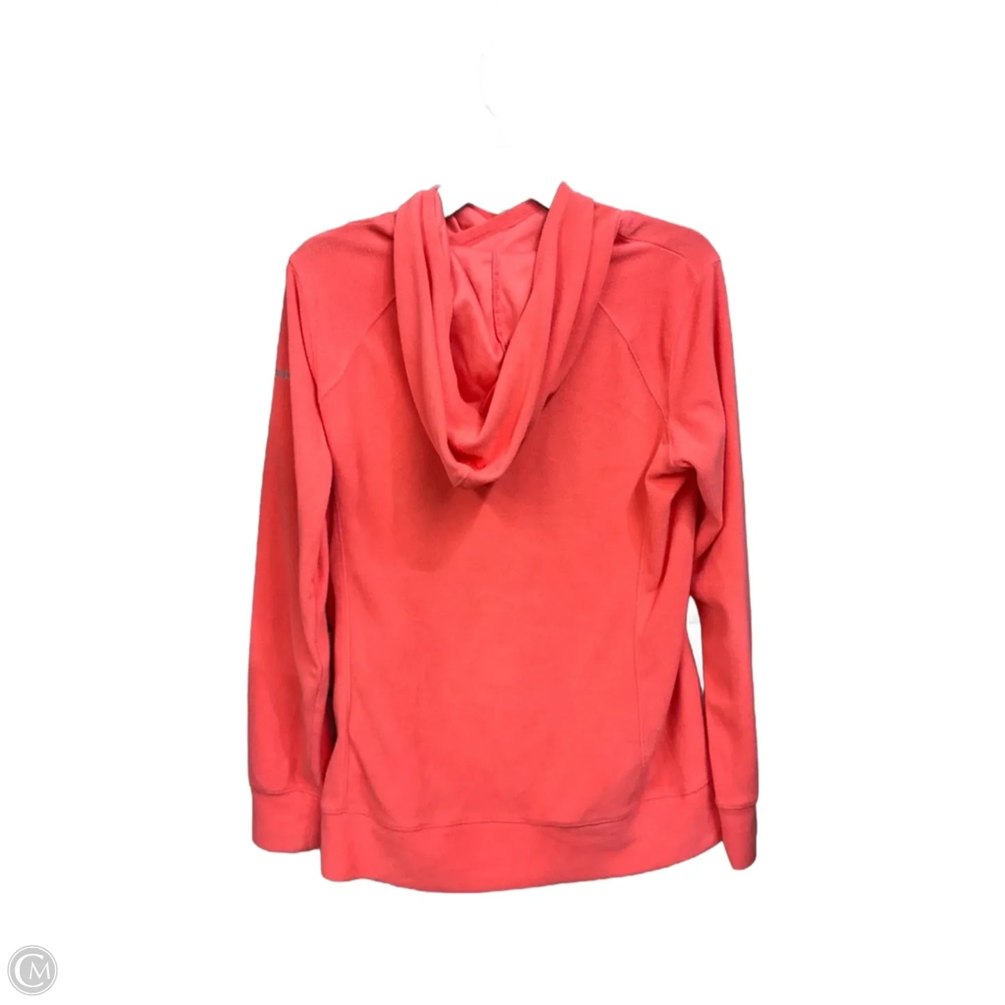 Athletic Top Long Sleeve Hoodie By Columbia In Coral, Size: L