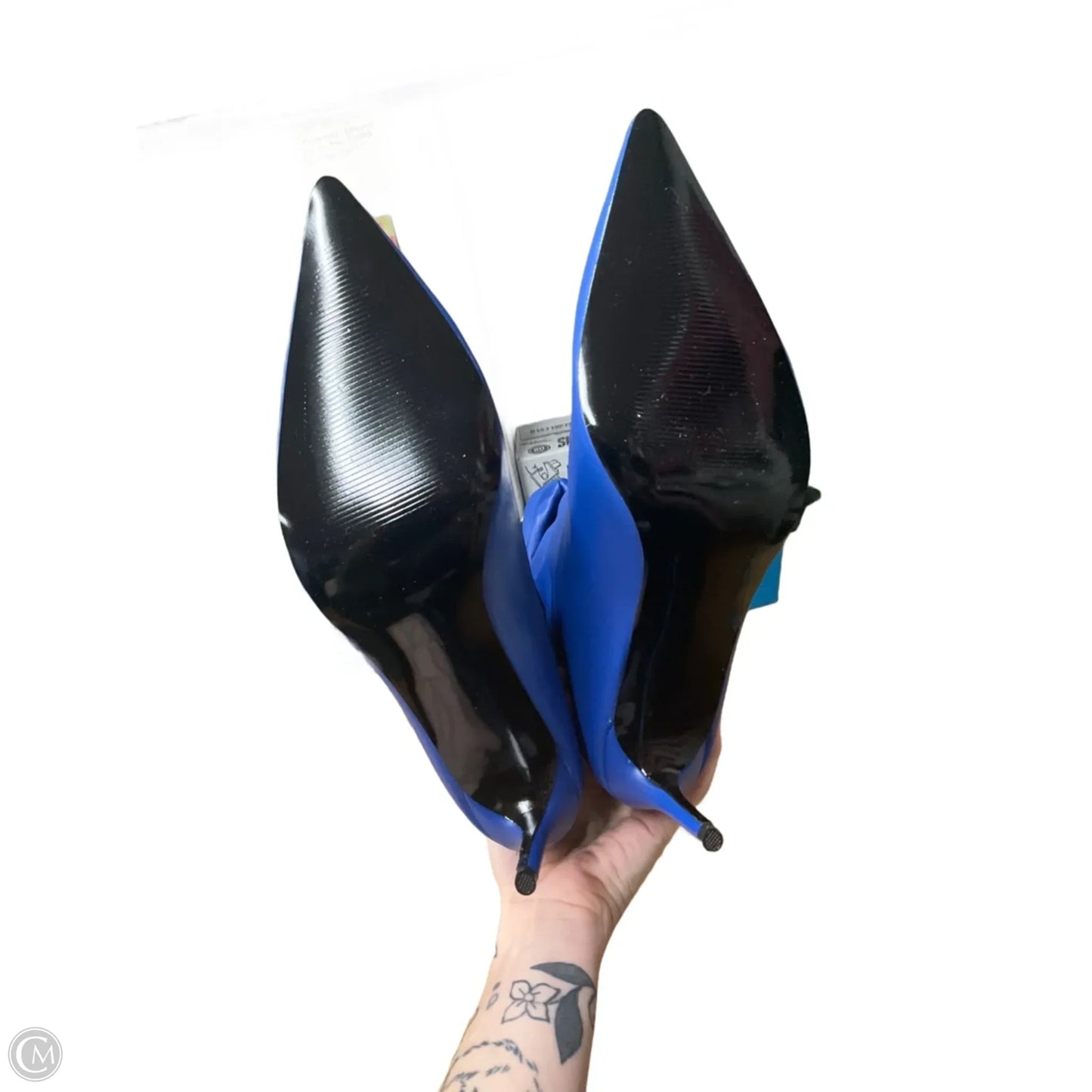 Boots Over-the-knee Heels By Clothes Mentor In Blue, Size: 11