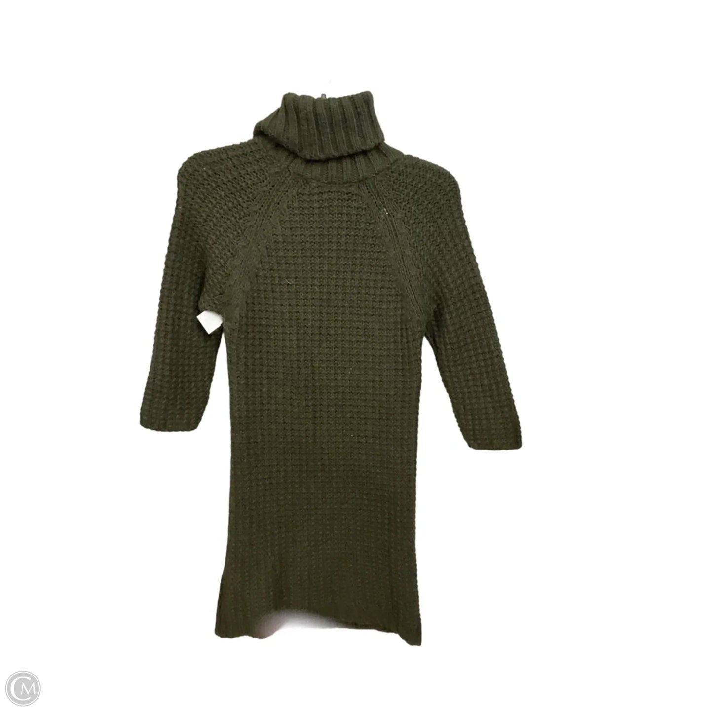 Dress Sweater By Zara In Green, Size: M