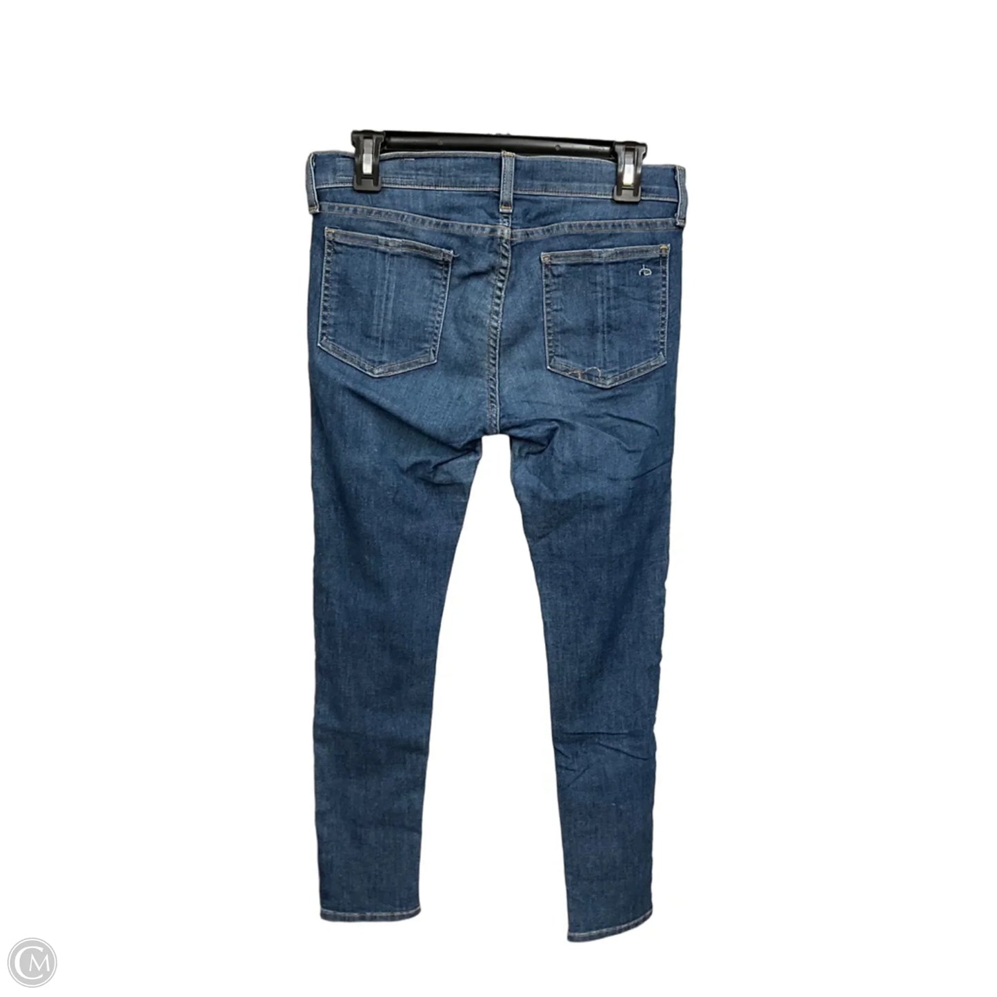 Jeans Skinny By Rag And Bone In Blue Denim, Size: 8
