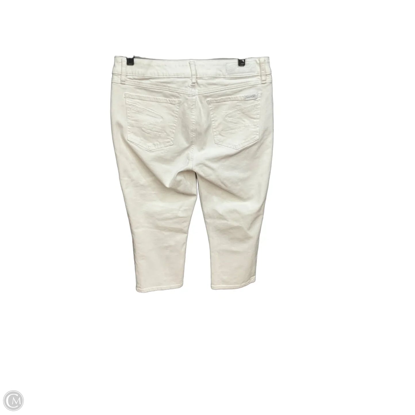 Jeans Skinny By Seven 7 In White Denim, Size: 10