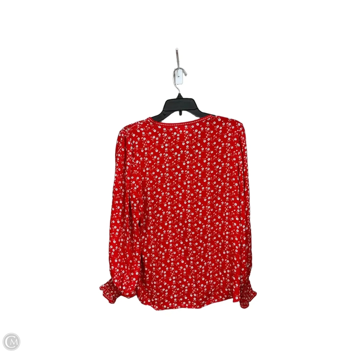 Top Long Sleeve By Max Studio In Floral Print, Size: M