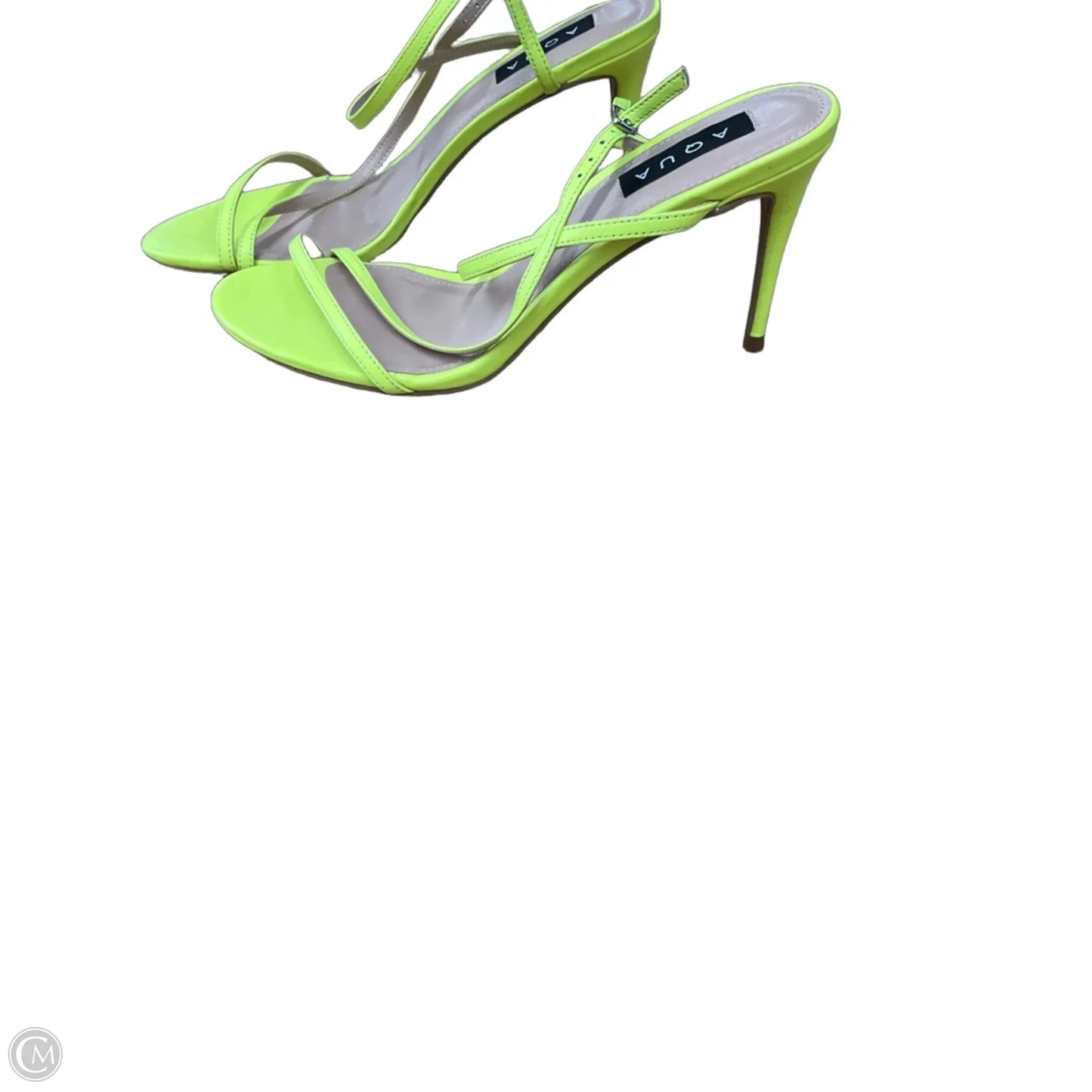 Sandals Heels Stiletto By Aqua In Yellow, Size: 9