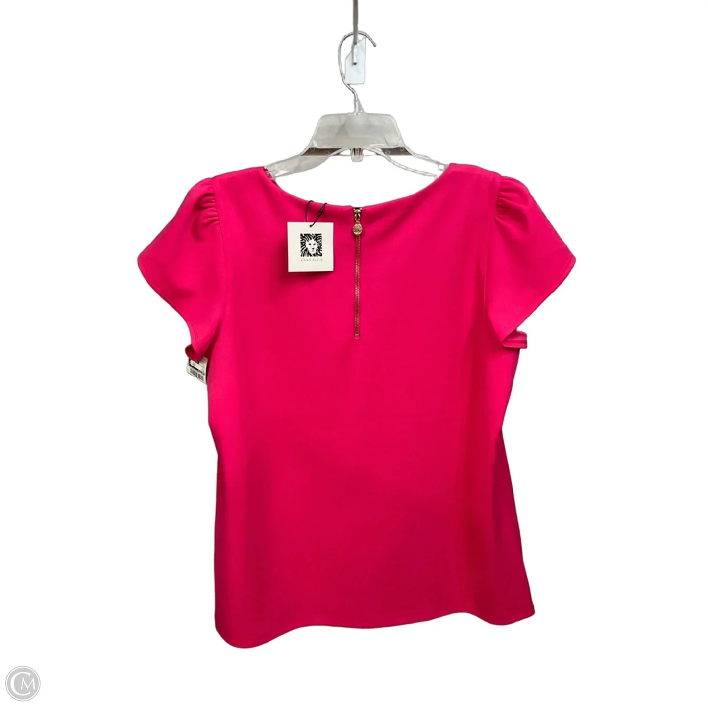 Top Short Sleeve By Anne Klein In Pink, Size: L
