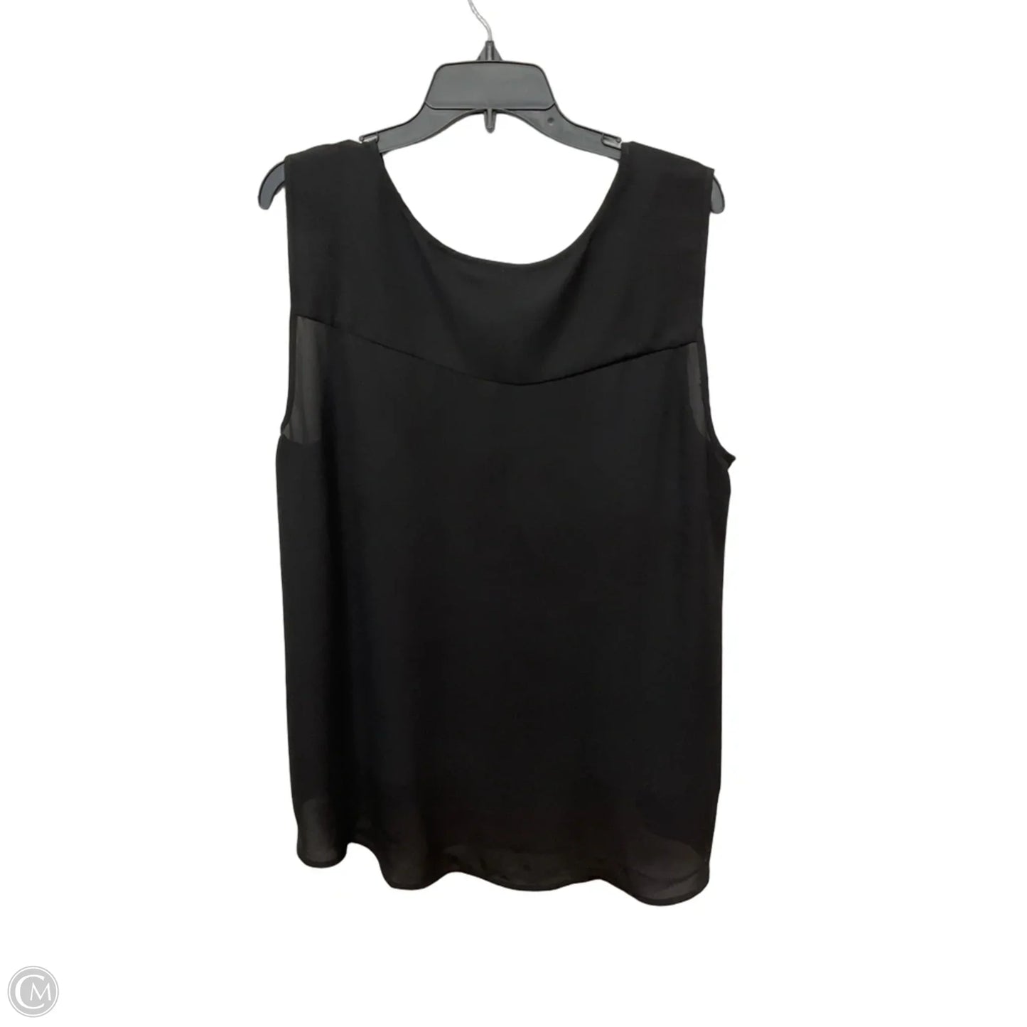 Top Sleeveless By Style And Company In Black, Size: Xxl