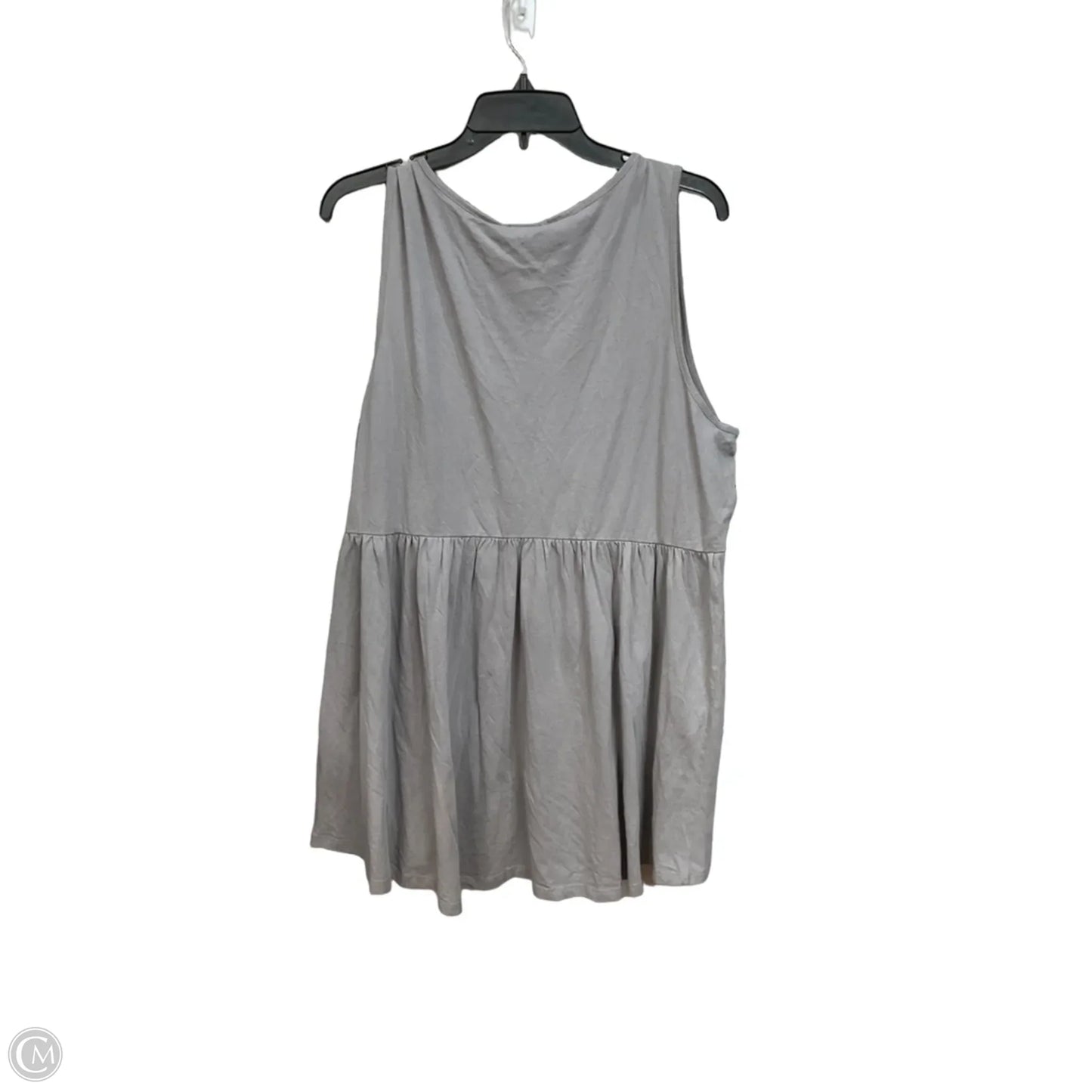 Top Sleeveless By Torrid In Grey, Size: 2x