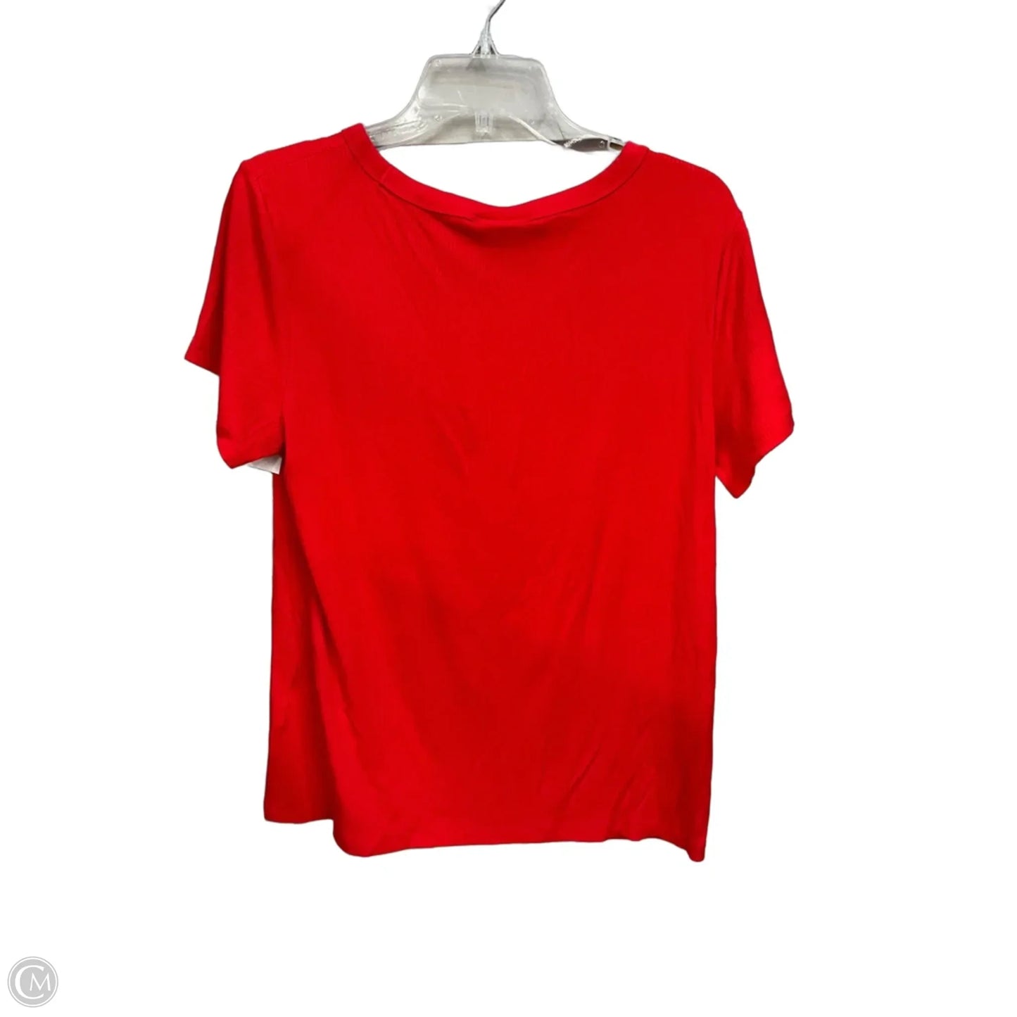 Top Short Sleeve Basic By On 34th In Red, Size: L