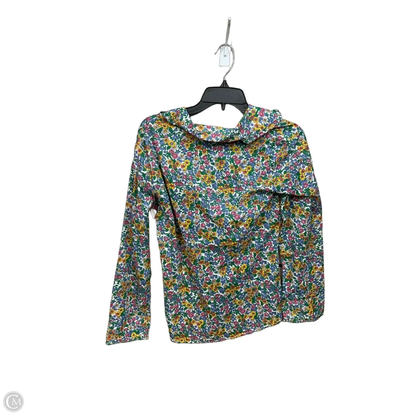 Blouse Long Sleeve By Clothes Mentor In Floral Print, Size: S