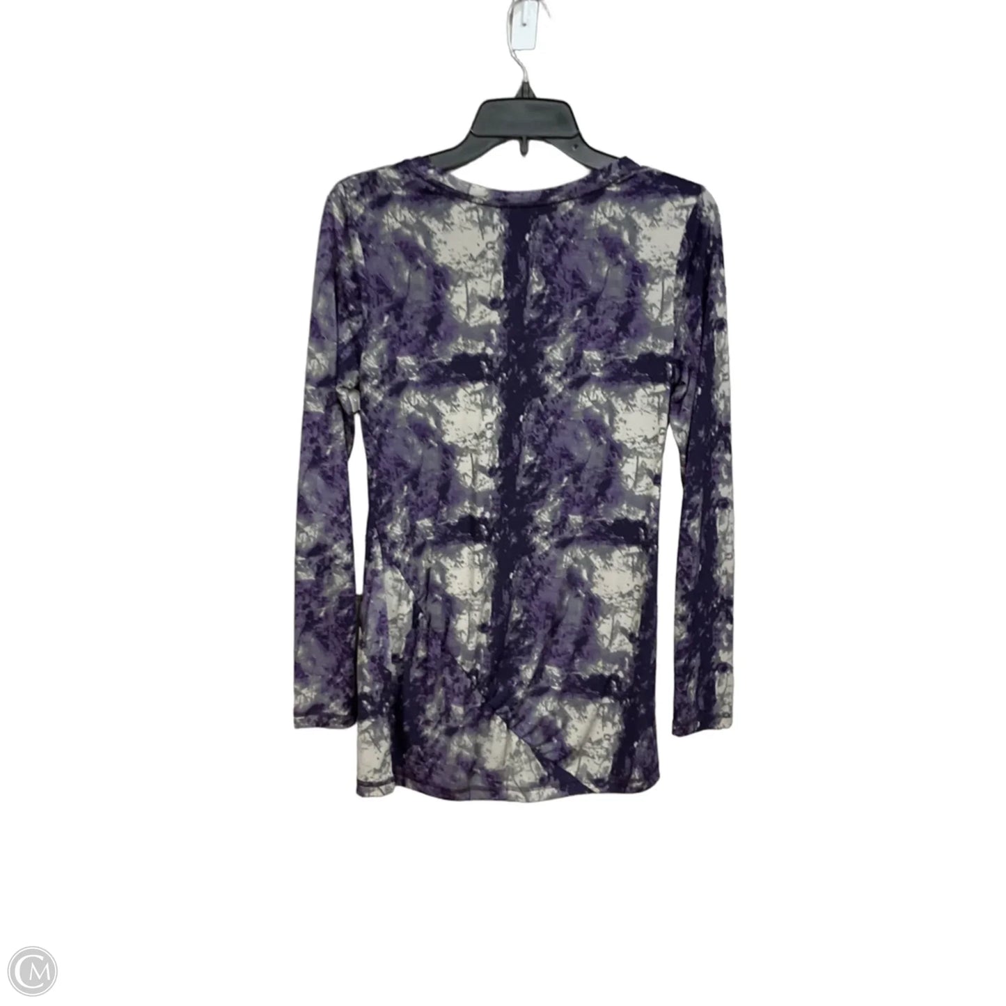 Tunic Long Sleeve By Simply Vera In Grey & Purple, Size: S
