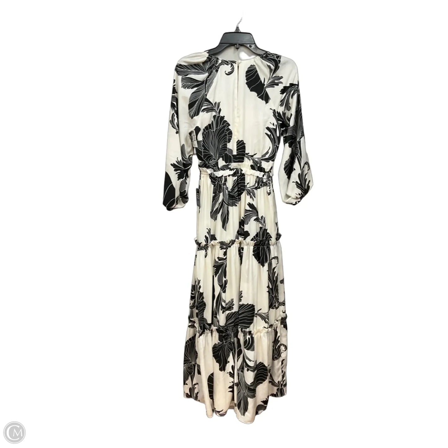 Dress Casual Maxi By Express In Black & Cream, Size: Xs