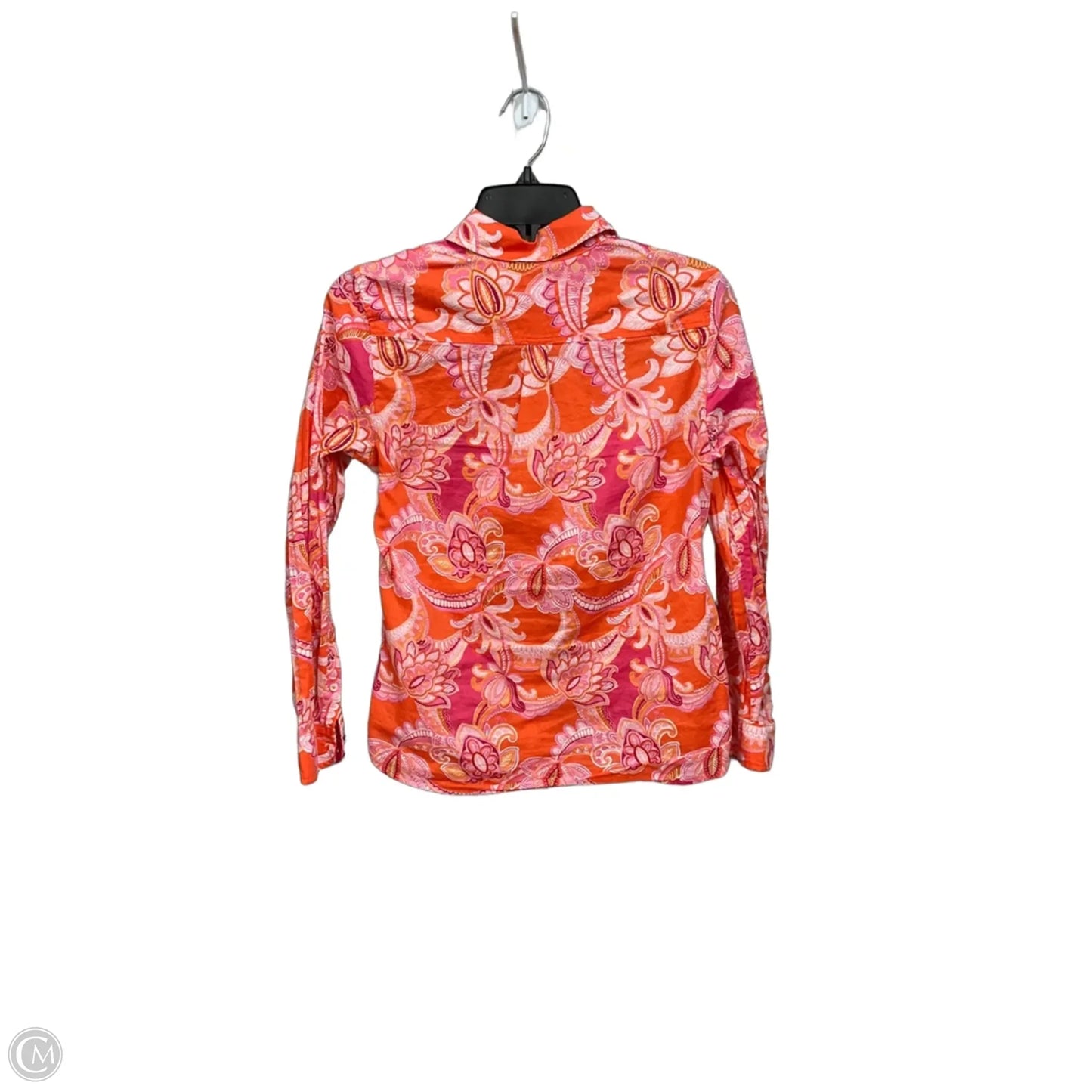 Blouse Long Sleeve By Talbots In Paisley Print, Size: Sp