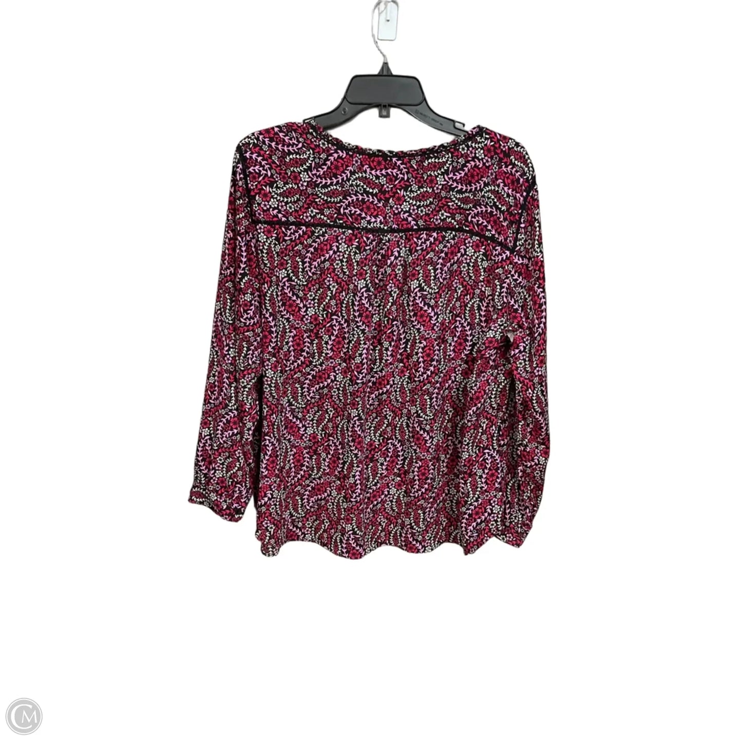 Blouse Long Sleeve By Talbots In Floral Print, Size: 2x