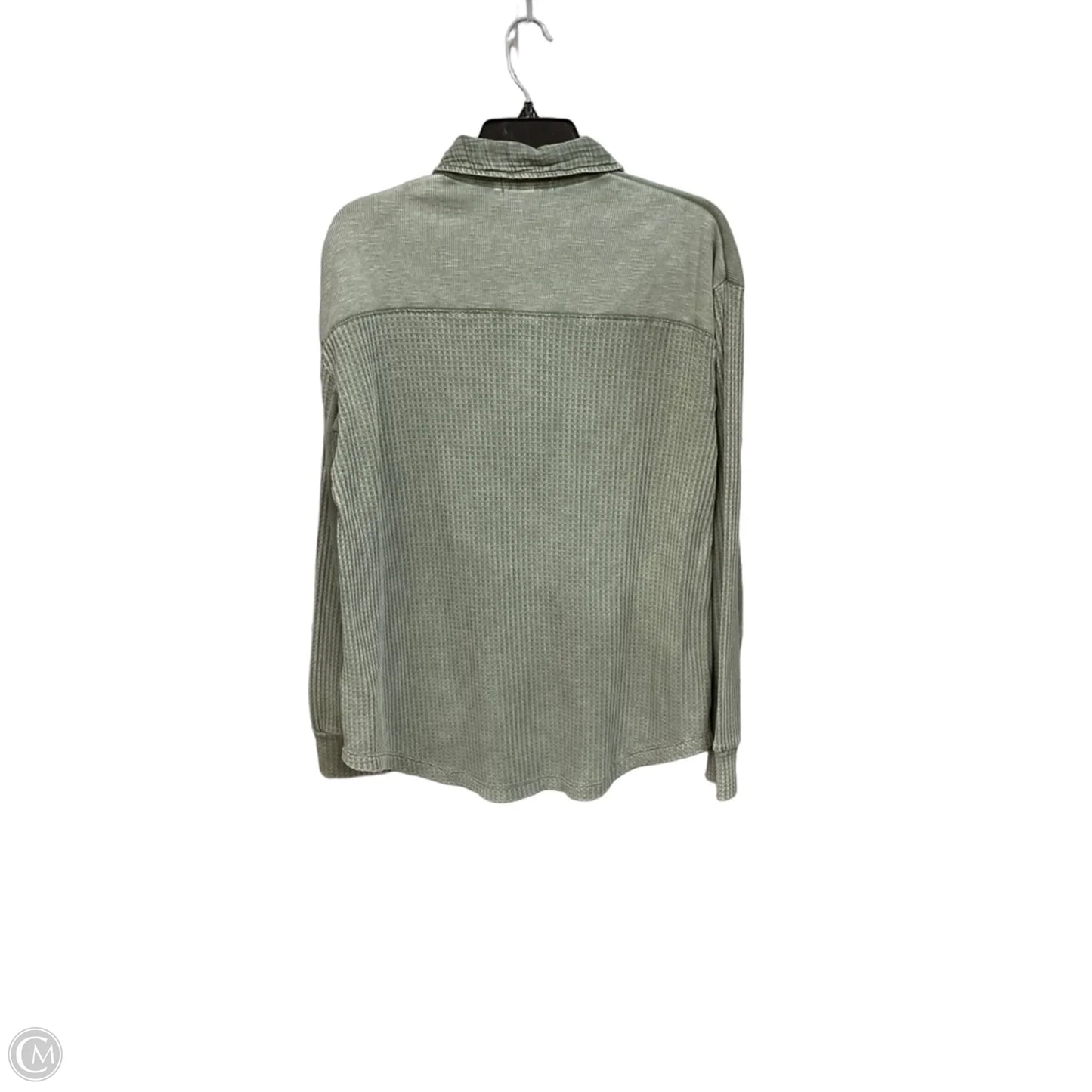 Top Long Sleeve By Briggs In Green, Size: M