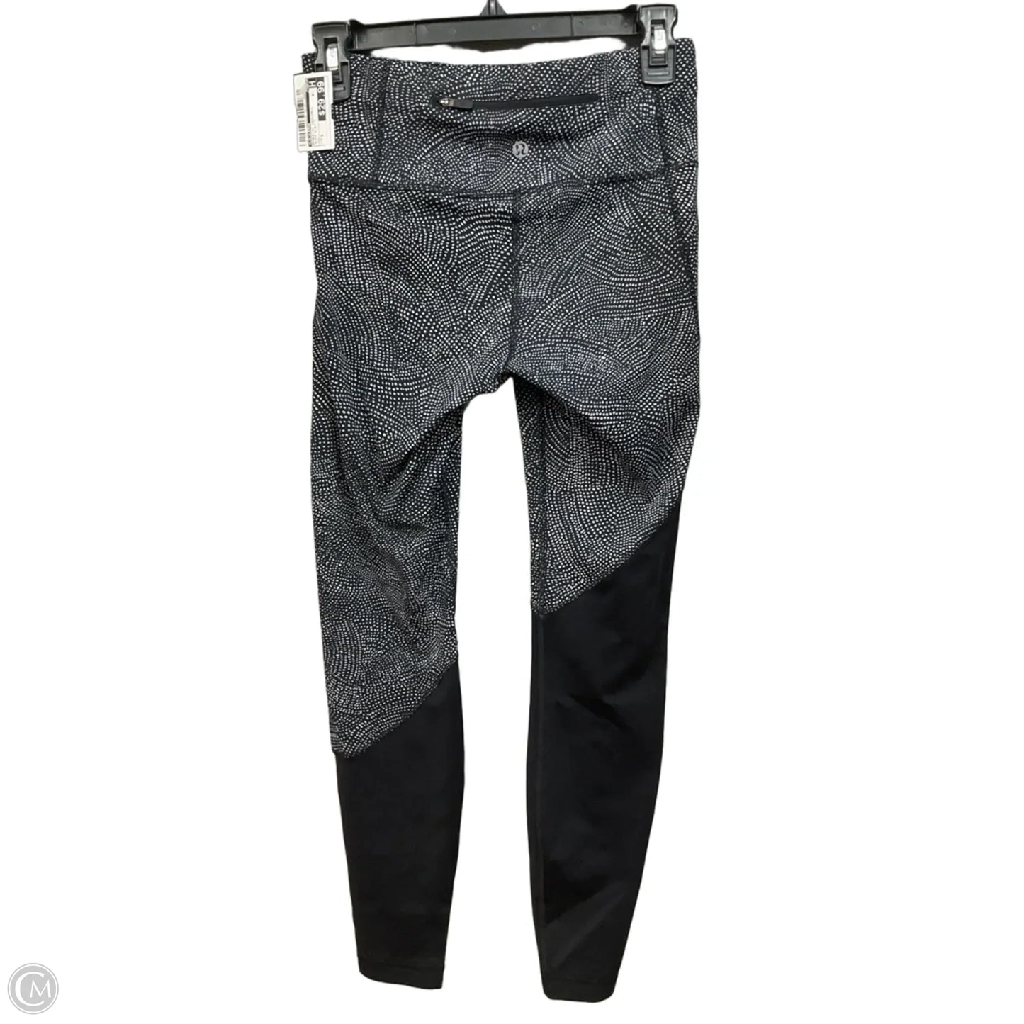 Athletic Leggings By Lululemon In Black & White, Size: S