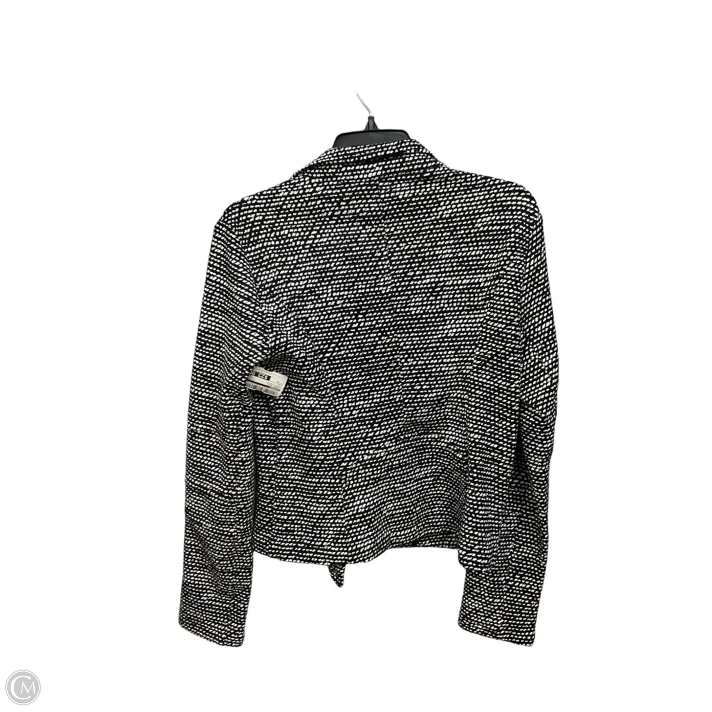 Jacket Moto By Express In Black & White, Size: M