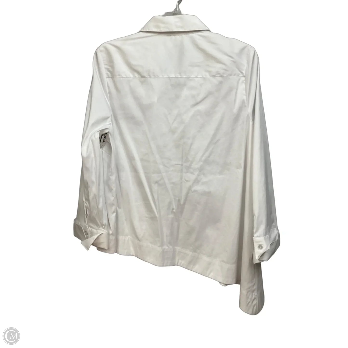 Blouse Long Sleeve By Habitat In White, Size: M