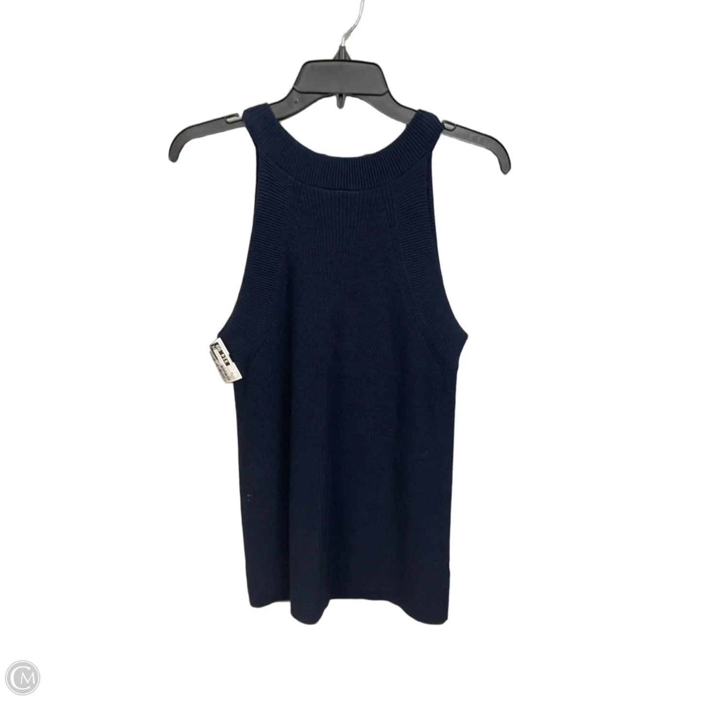 Top Sleeveless By Ann Taylor In Navy, Size: M