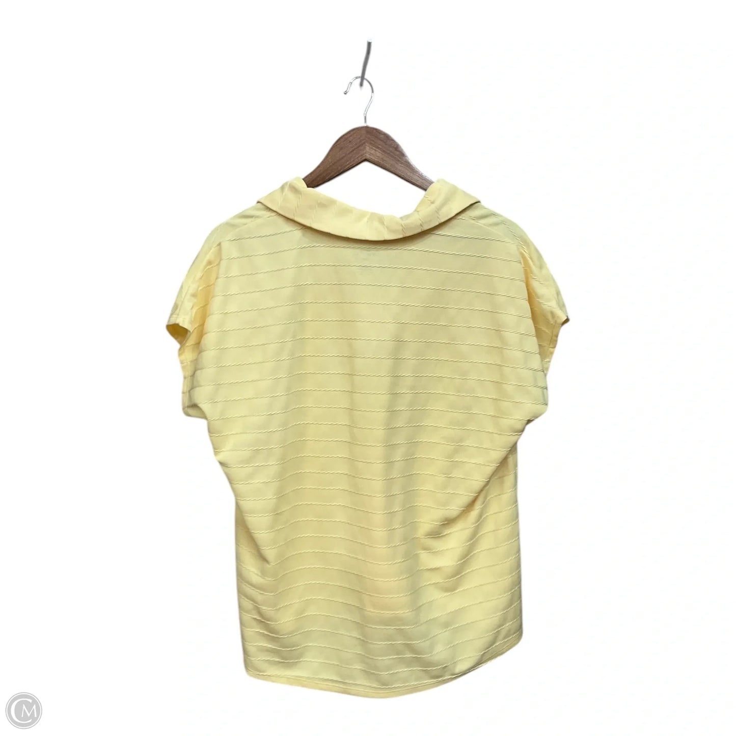 Top Short Sleeve By Coral Bay In Yellow, Size: Xl