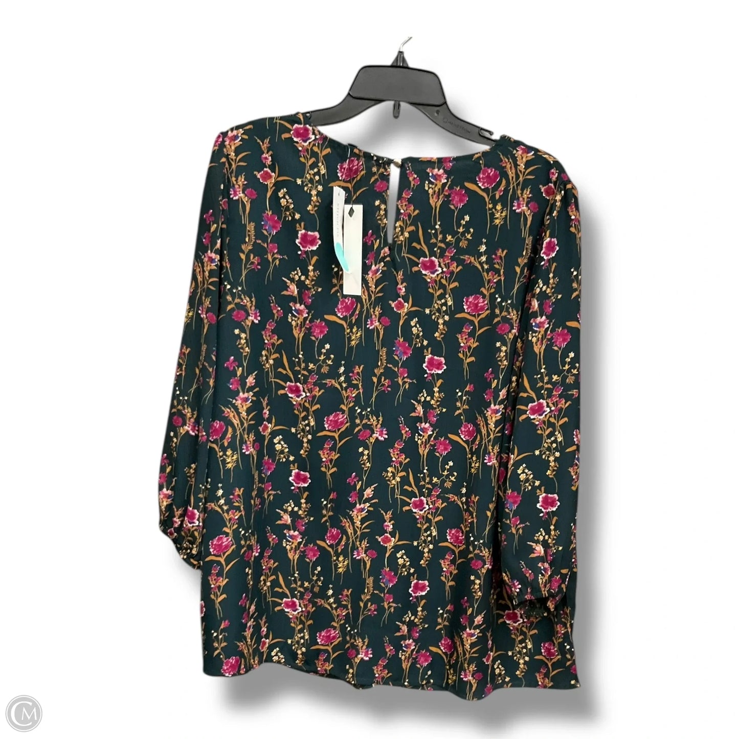 Blouse 3/4 Sleeve By Papermoon In Floral Print, Size: 2x