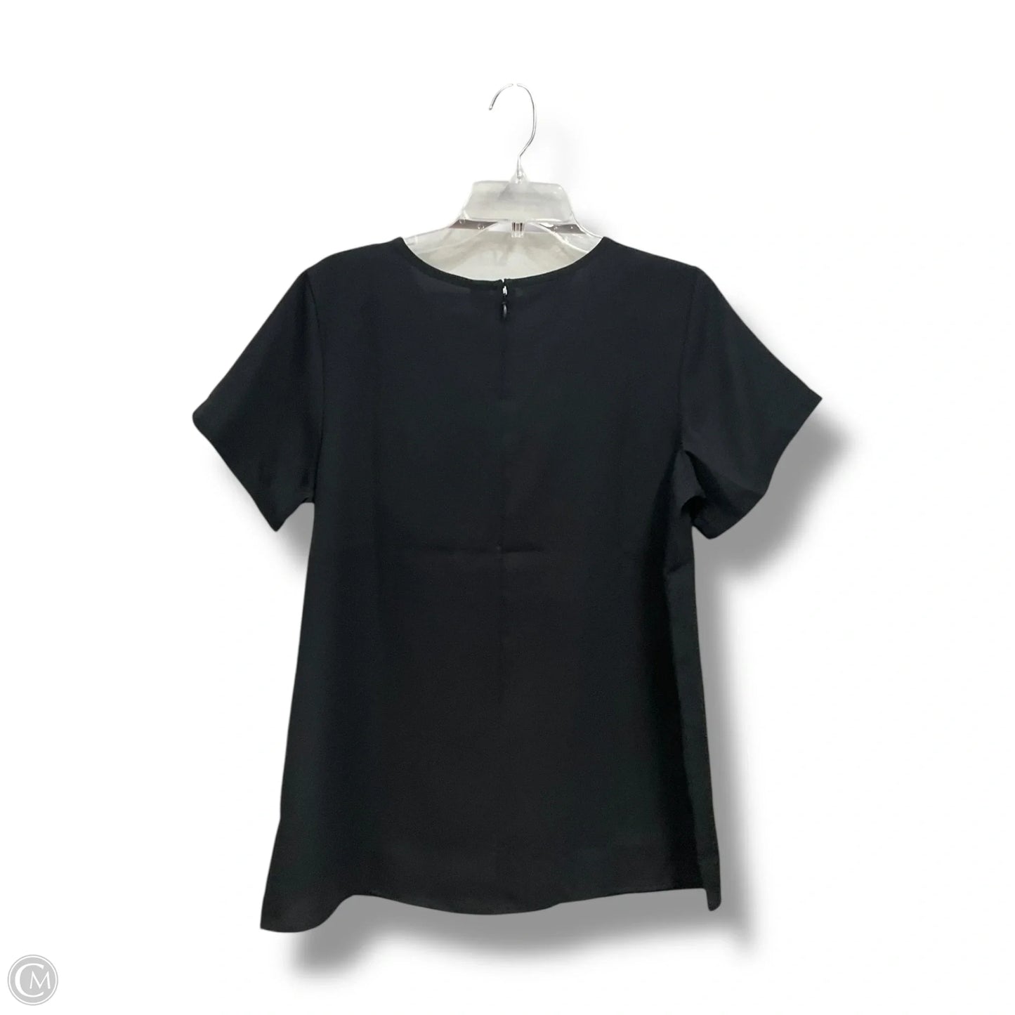 Top Short Sleeve By Lands End In Black, Size: L