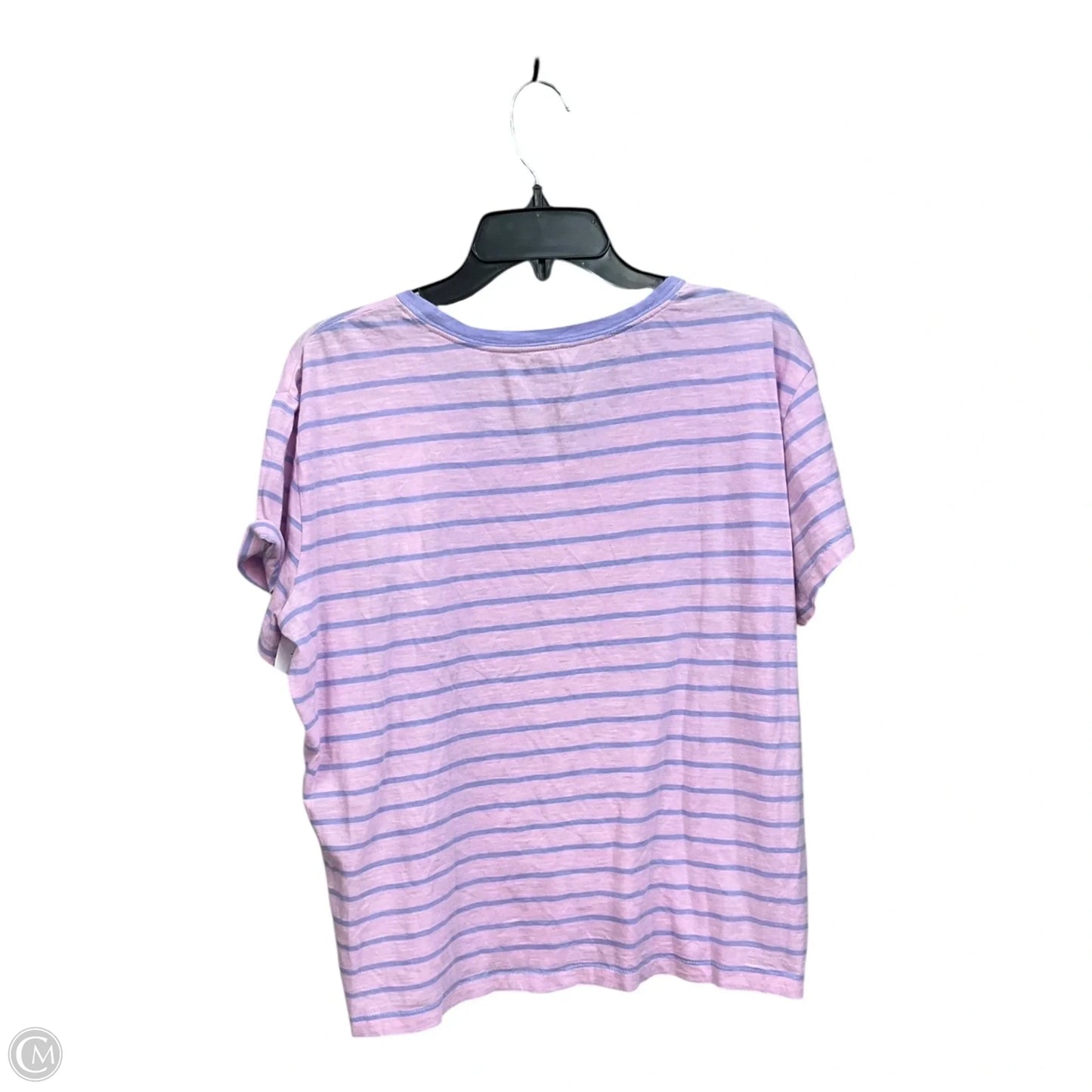 Top Short Sleeve By Vineyard Vines In Striped Pattern, Size: L