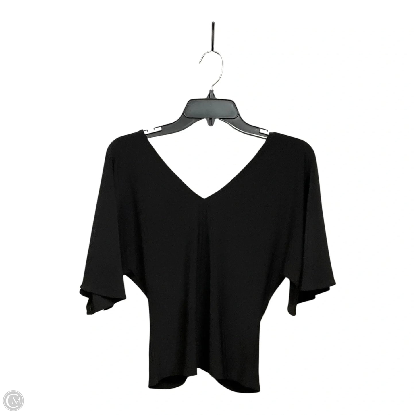 Top Short Sleeve By White House Black Market In Black, Size: Xs
