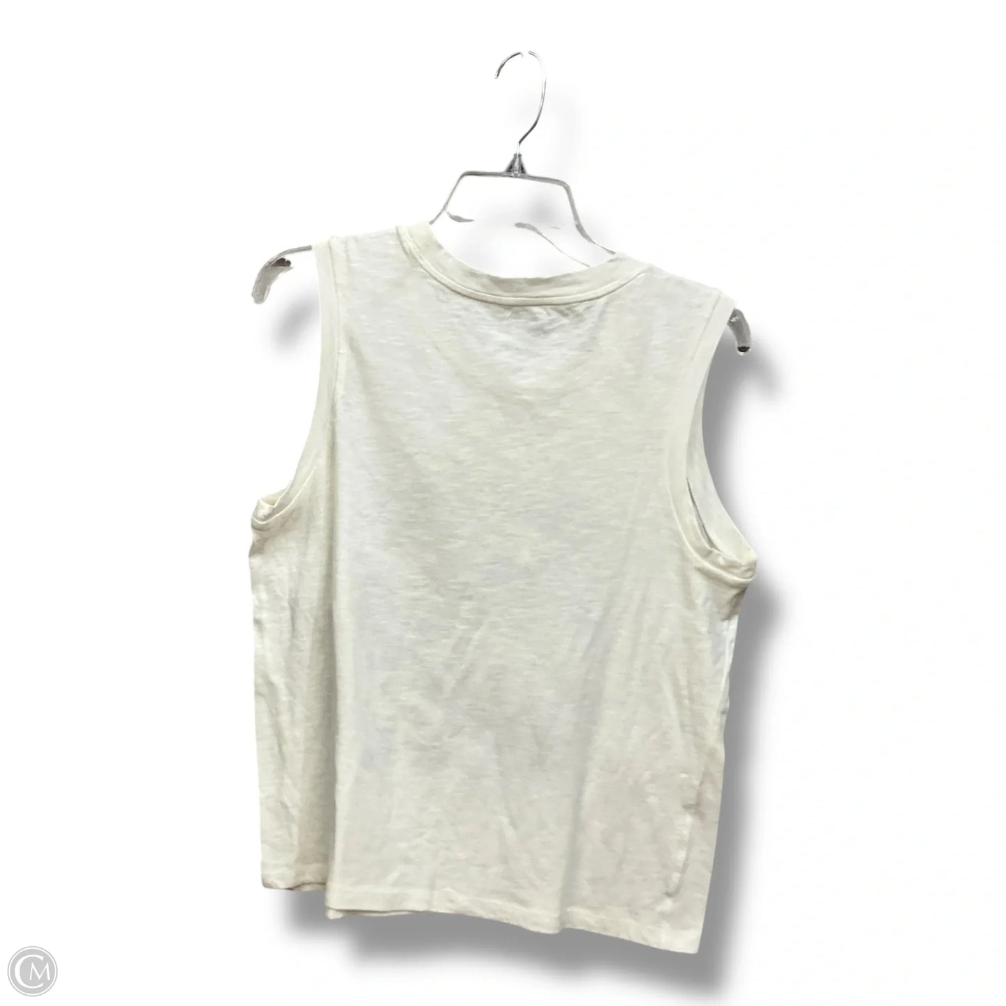 Top Sleeveless By Sonoma In Cream, Size: M