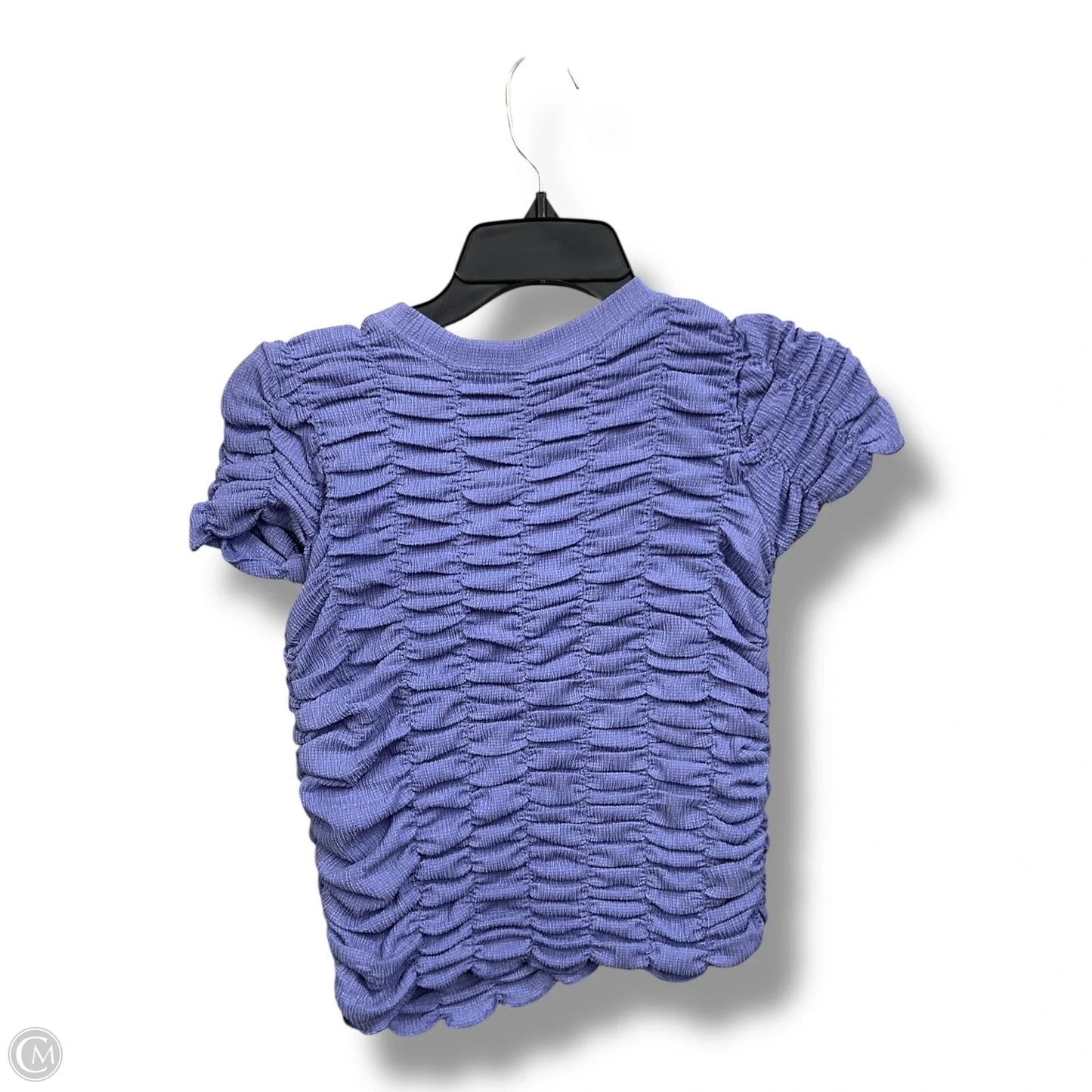 Top Short Sleeve By Anthropologie In Purple, Size: Xs