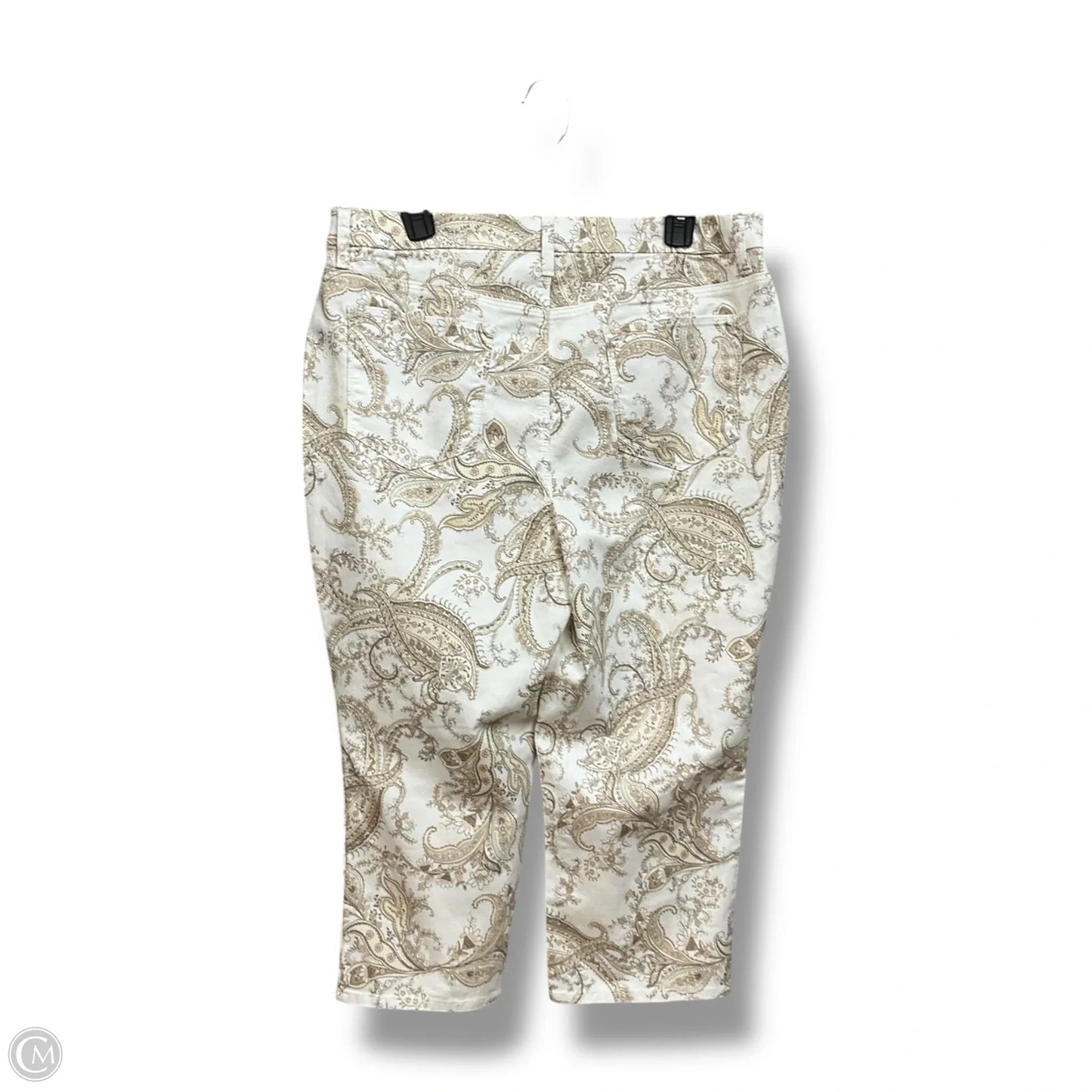 Capris By Chicos In Paisley Print, Size: 12