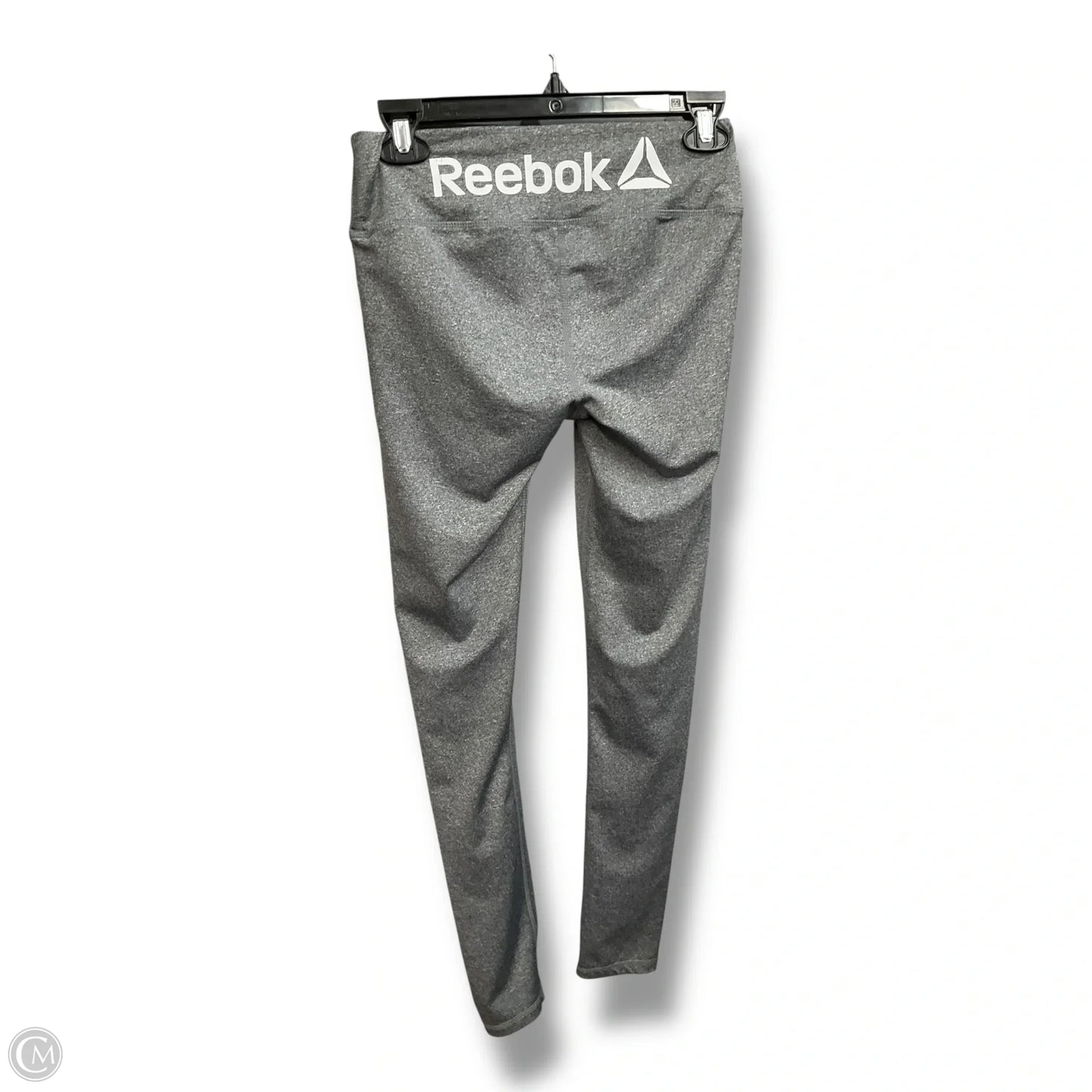 Athletic Leggings By Reebok In Grey, Size: S