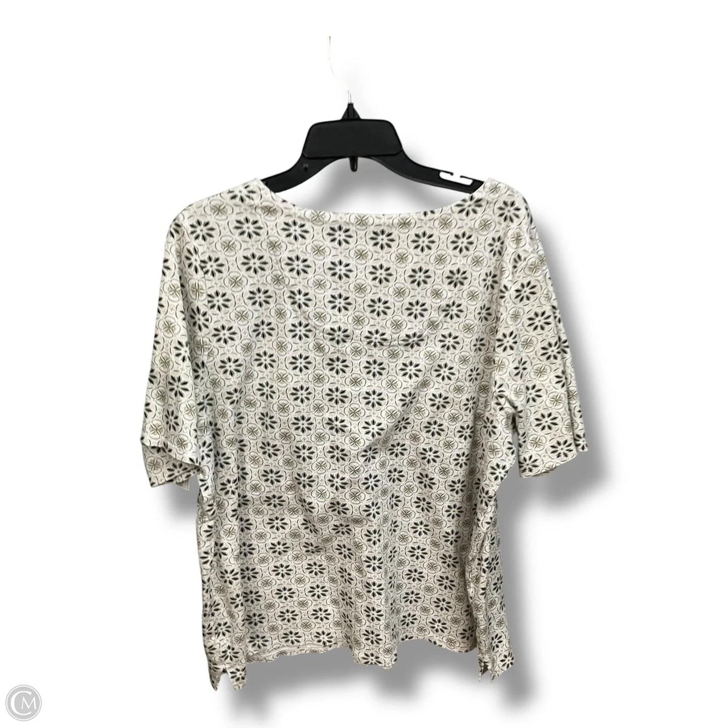 Top Short Sleeve By Croft And Barrow In Multi-colored, Size: 2x