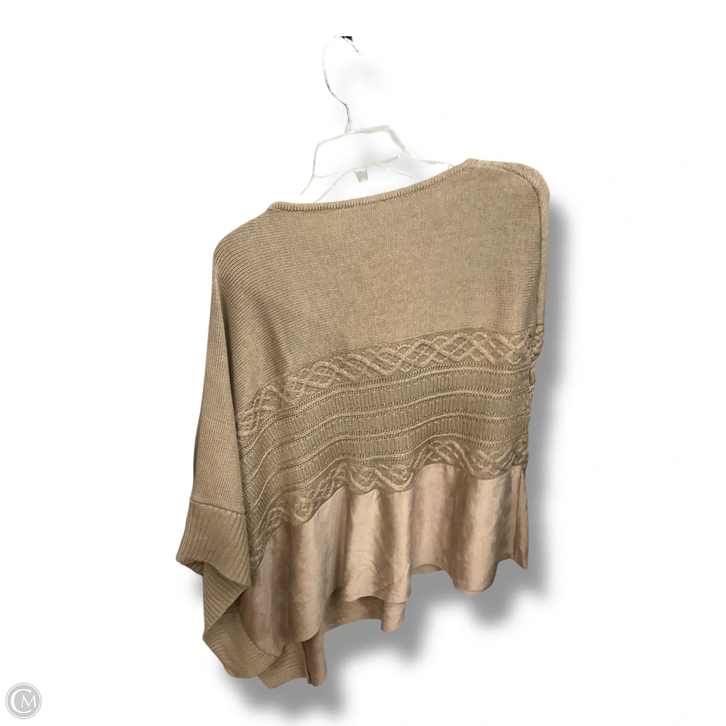 Poncho By Chicos In Tan, Size: S
