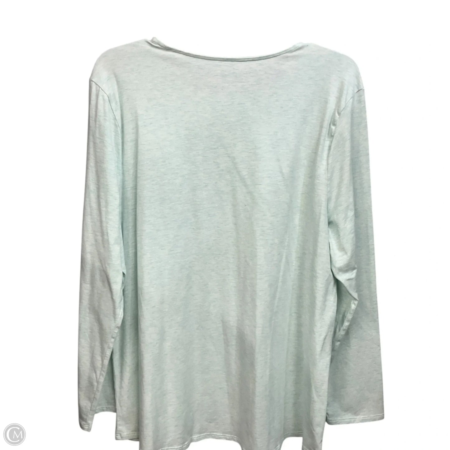 Top Long Sleeve Basic By Pure Jill In Aqua, Size: Xl