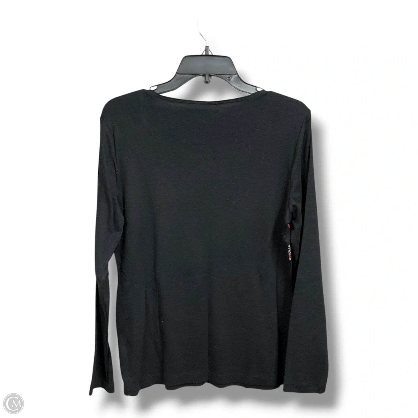 Top Long Sleeve By Karen Scott In Black, Size: M