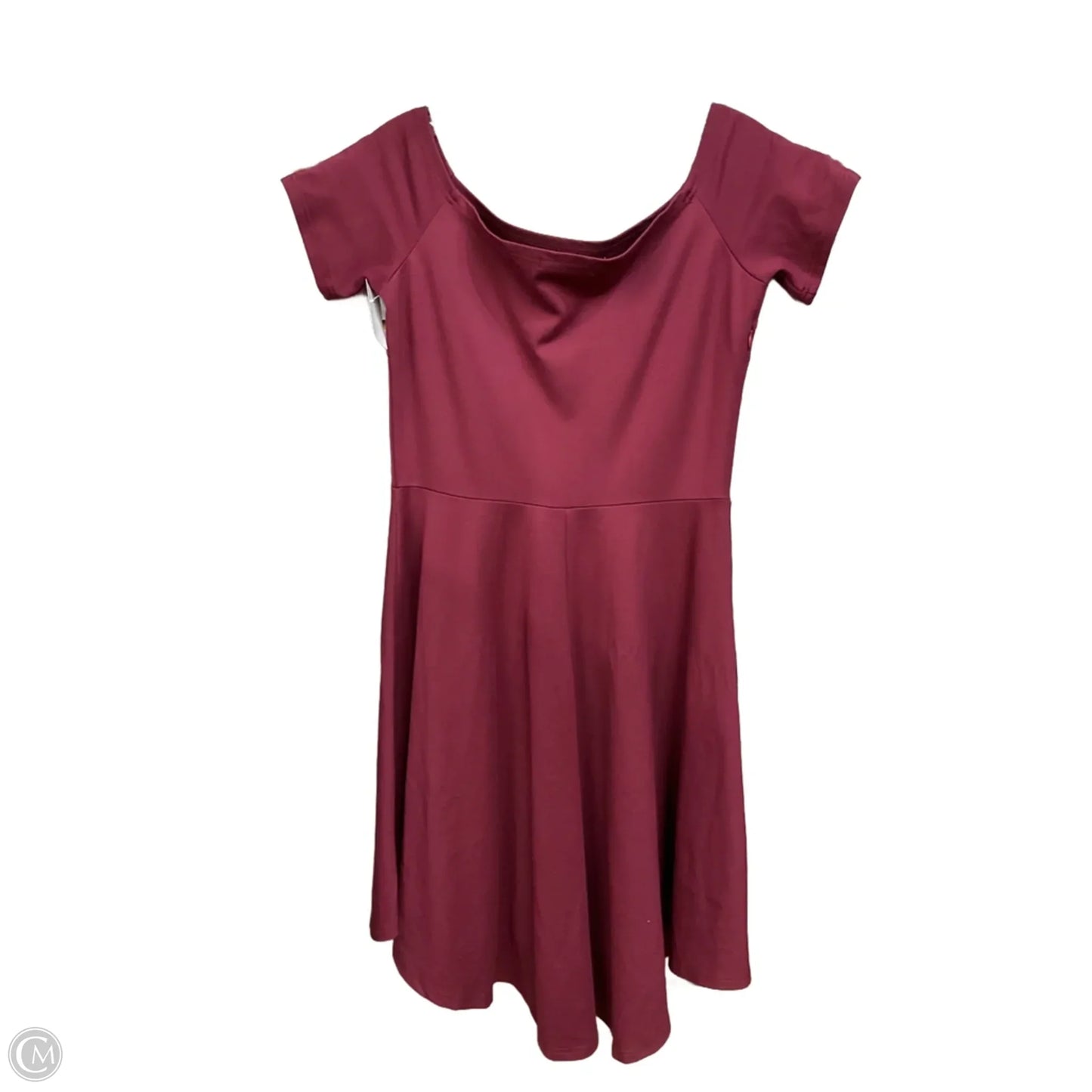 Dress Casual Short By Clothes Mentor In Maroon, Size: L