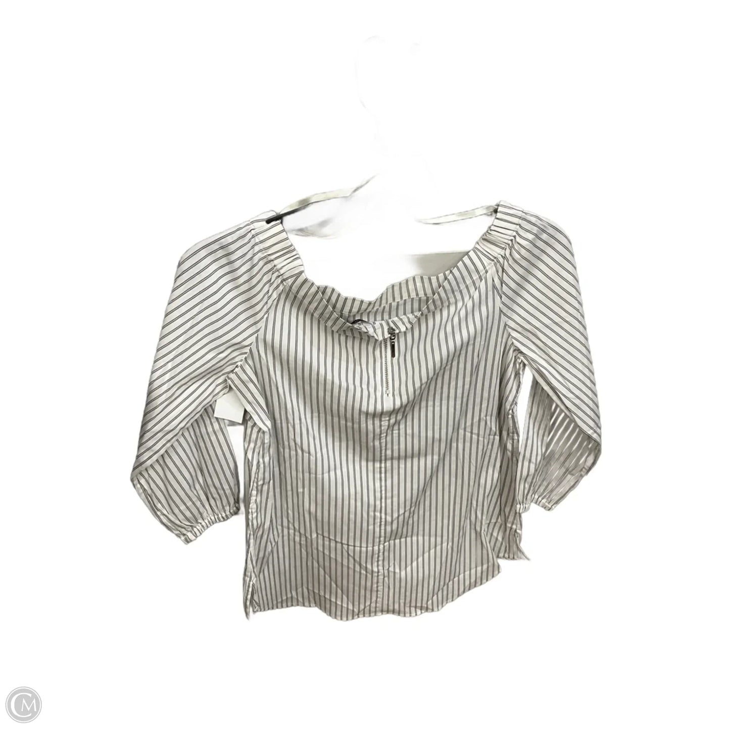 Top Long Sleeve By White House Black Market In Striped Pattern, Size: Xs